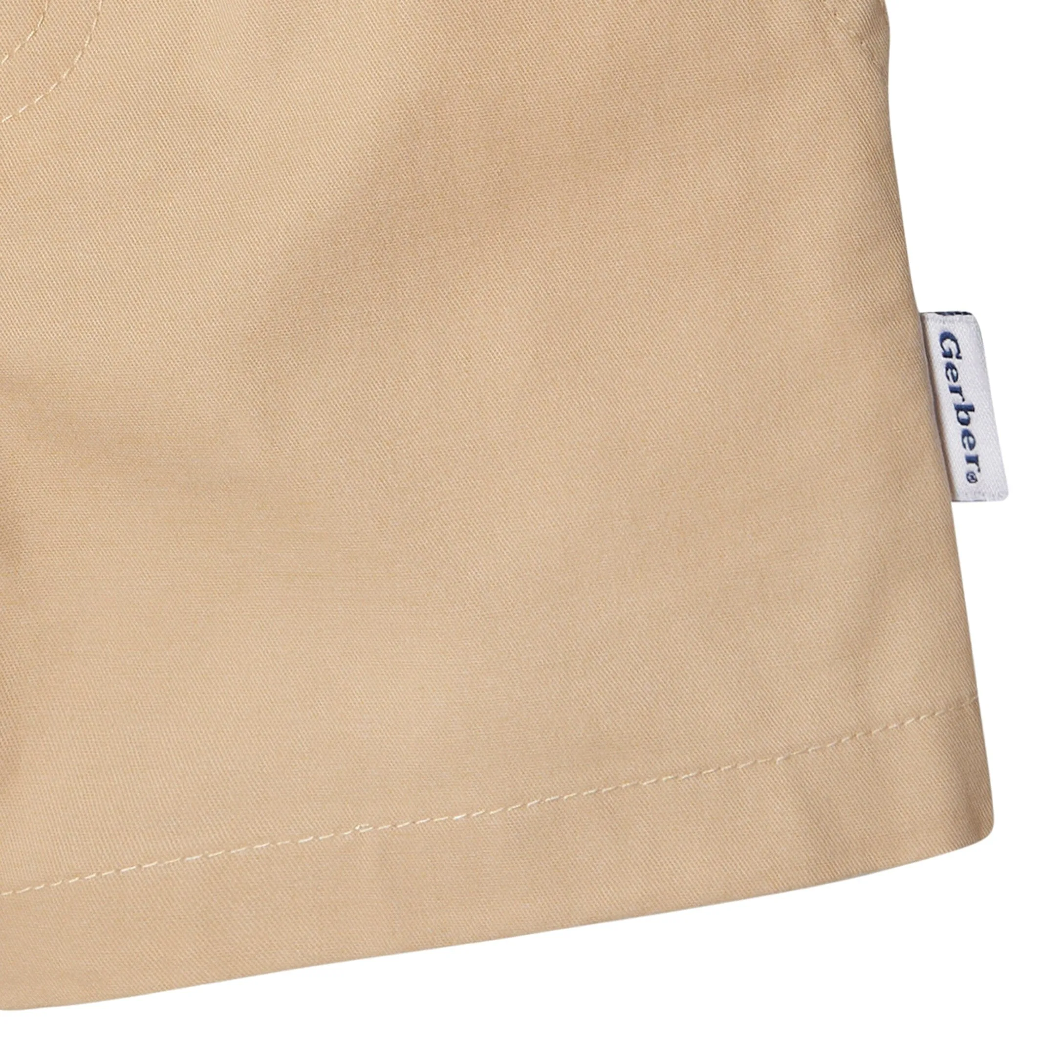 2-Pack Baby & Toddler Boys Olive and Dark Khaki Twill Shorts Gerber Childrenswea