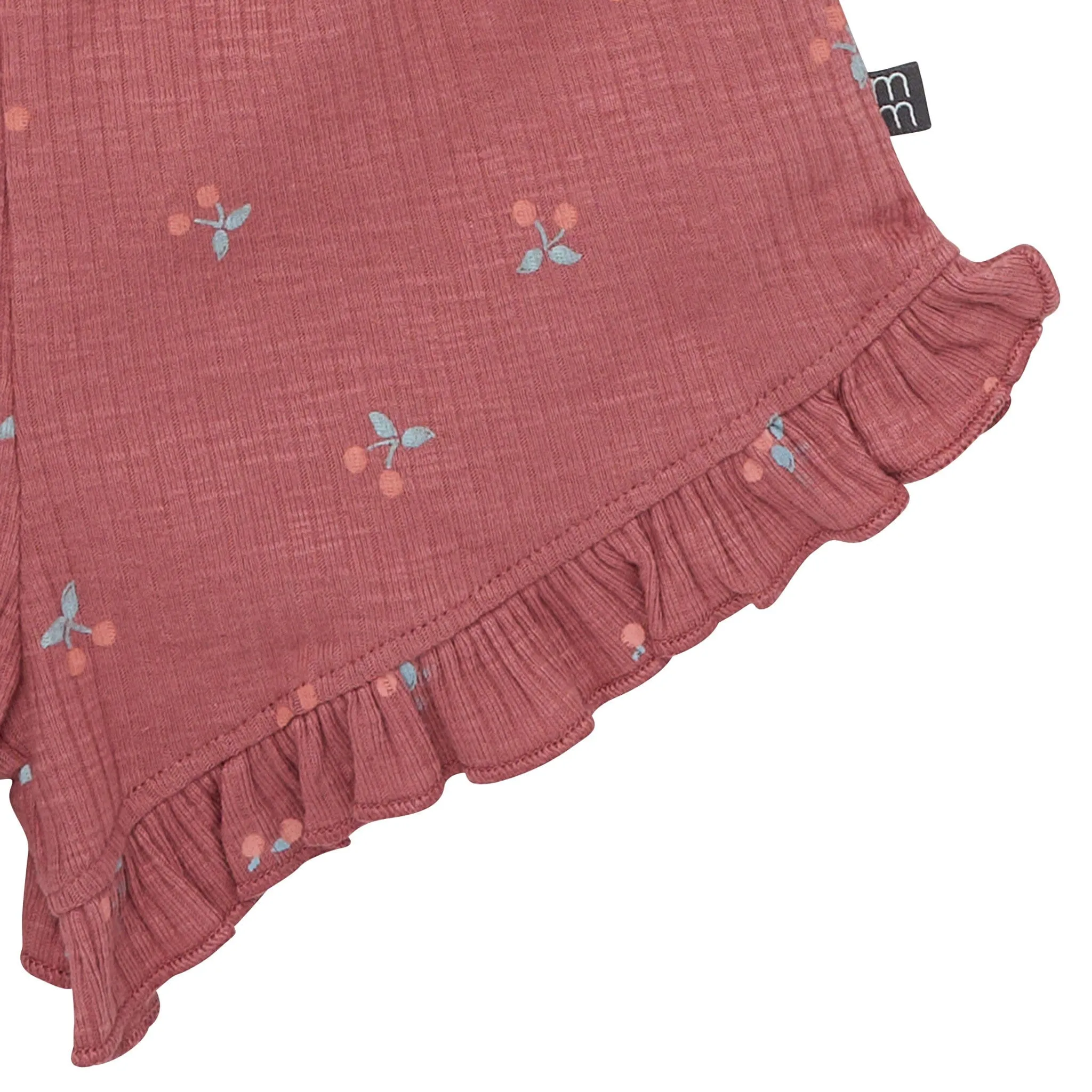 4-Piece Infant & Toddler Girls Rose Cherries Flutter Sleeve Tops and Shorts Set Gerber Childrenswea