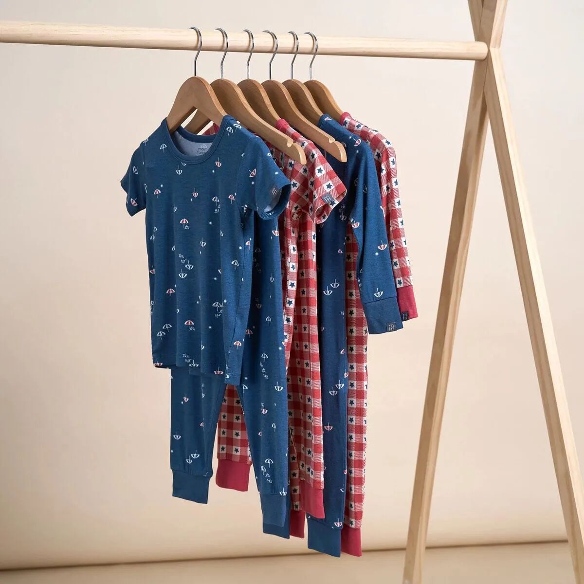 4-Piece Infant & Toddler Neutral Blue Umbrella Snug Fitting Pajamas Gerber Childrenswea