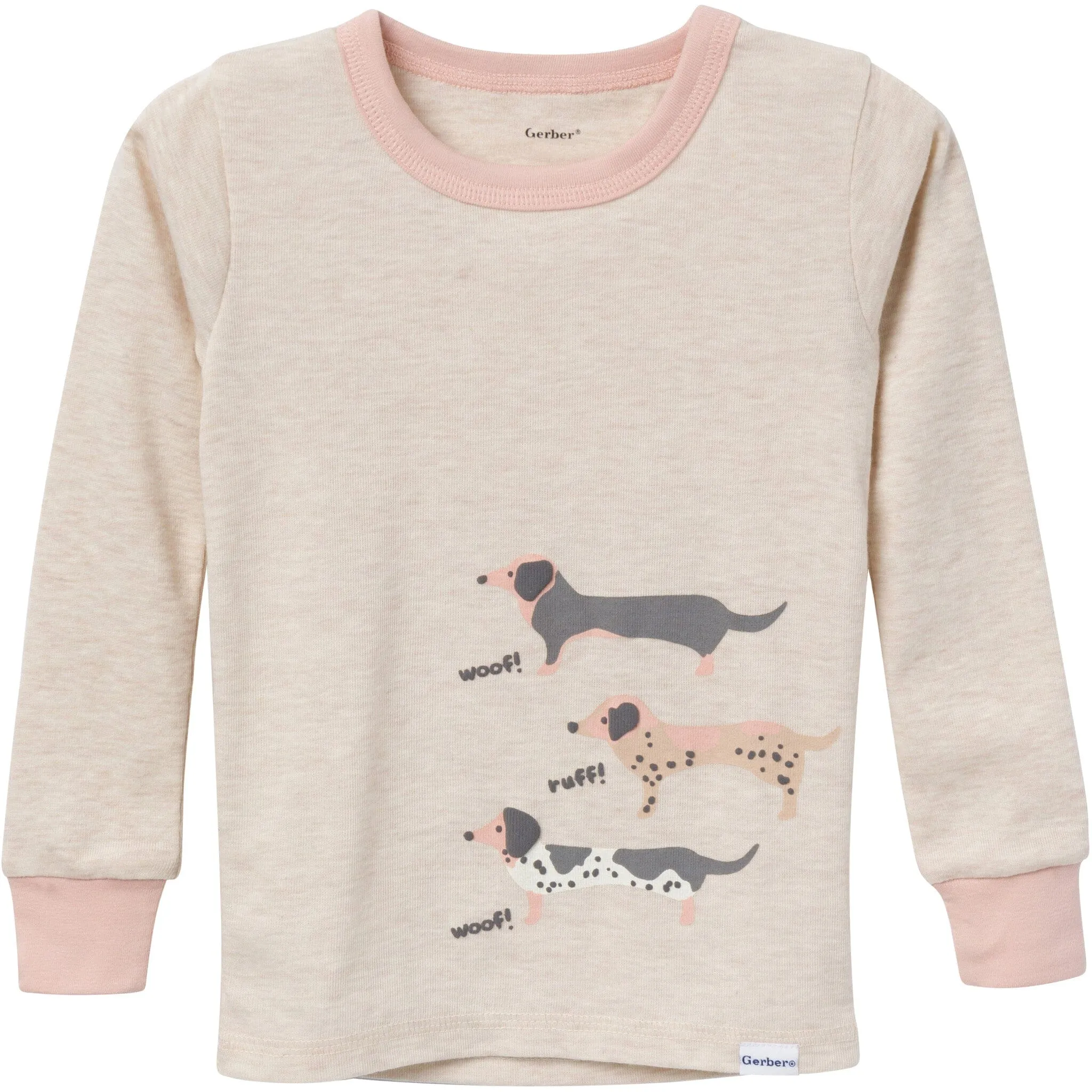 4-Piece Infant & Toddler Neutral Dog Tops and Pants Sets Gerber Childrenswea