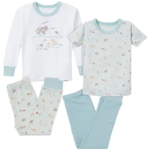 4-Piece Infant & Toddler Neutral Farm Tops and Pants Sets Gerber Childrenswea