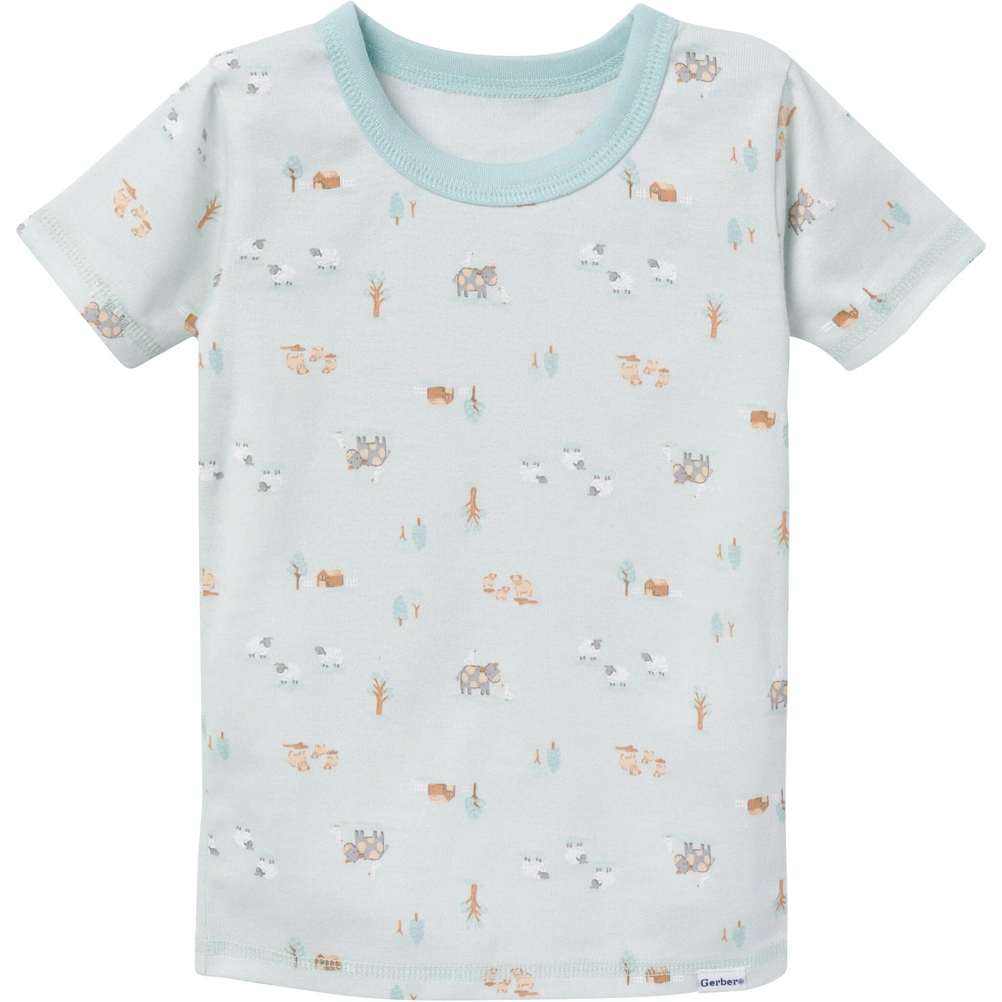 4-Piece Infant & Toddler Neutral Farm Tops and Pants Sets Gerber Childrenswea
