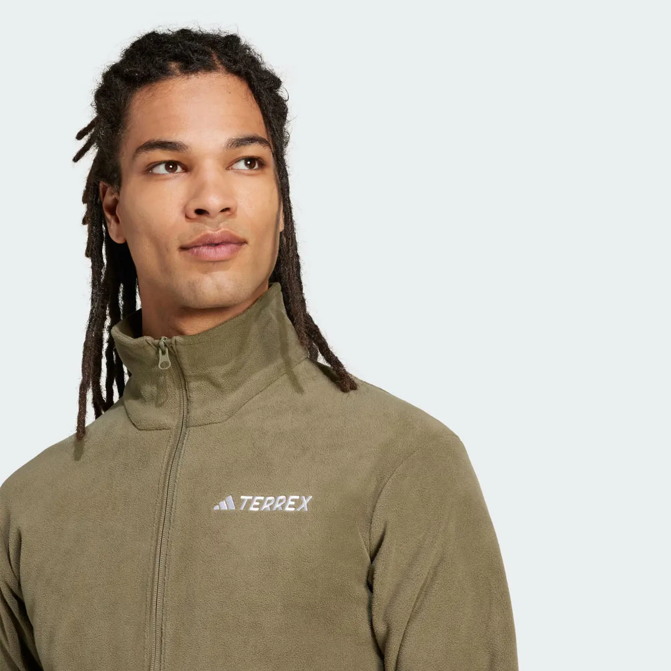 Adidas Terrex Essential Full Zip Fleece Olive Strata