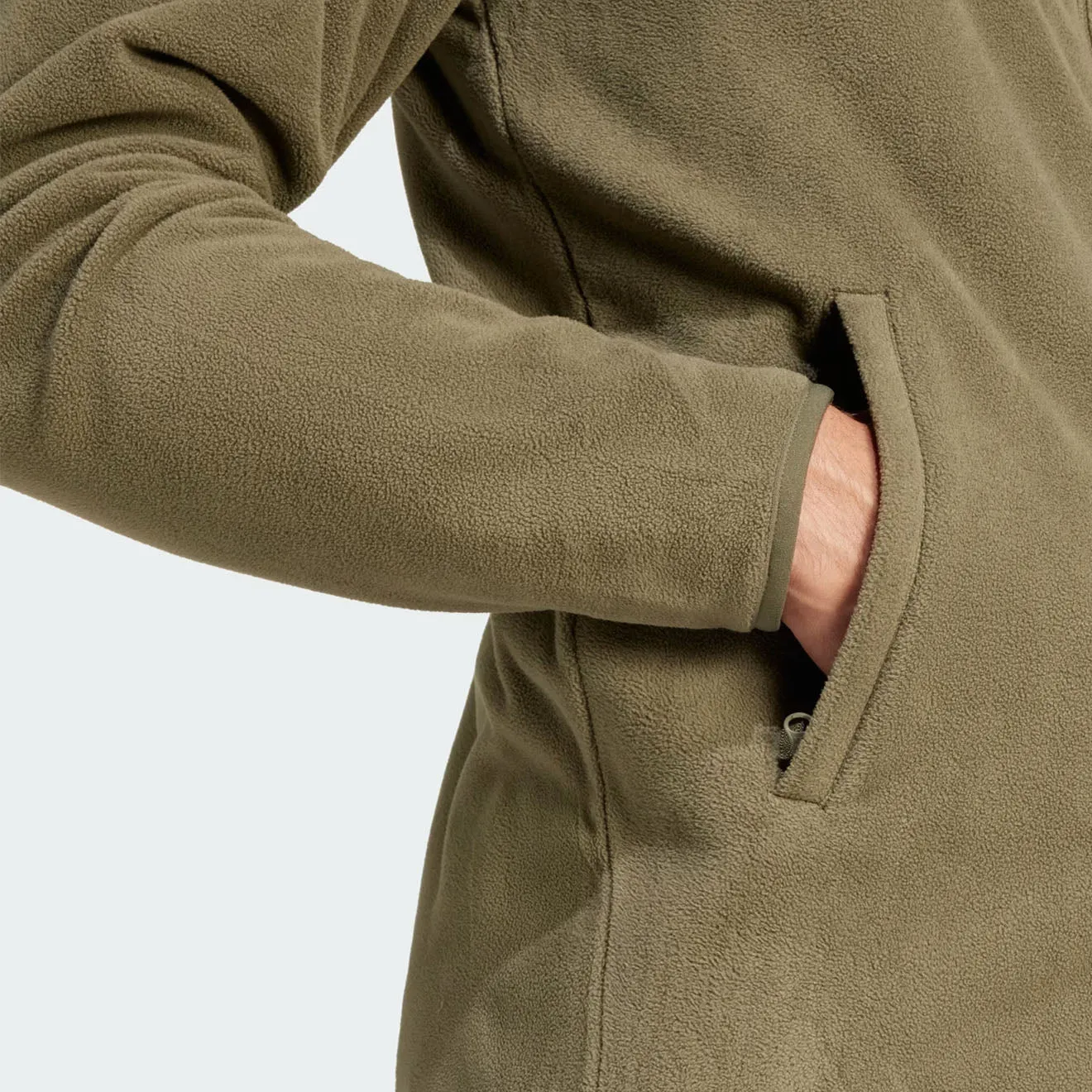 Adidas Terrex Essential Full Zip Fleece Olive Strata