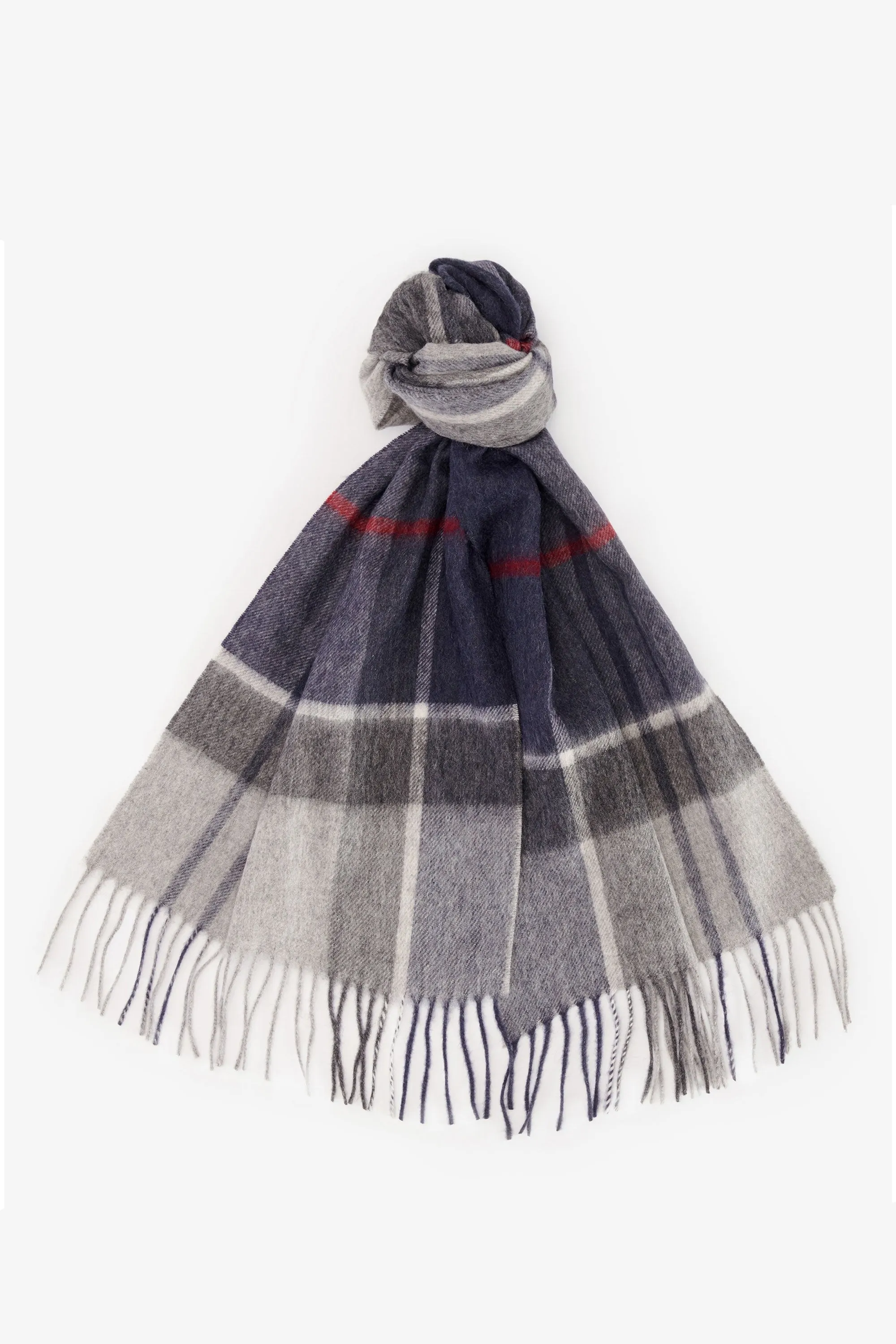 Barbour Carrbridge Tartan Scarf Blue Granite