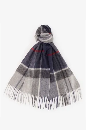 Barbour Carrbridge Tartan Scarf Blue Granite