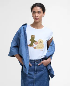 Barbour Womens Rowen T-shirt - White