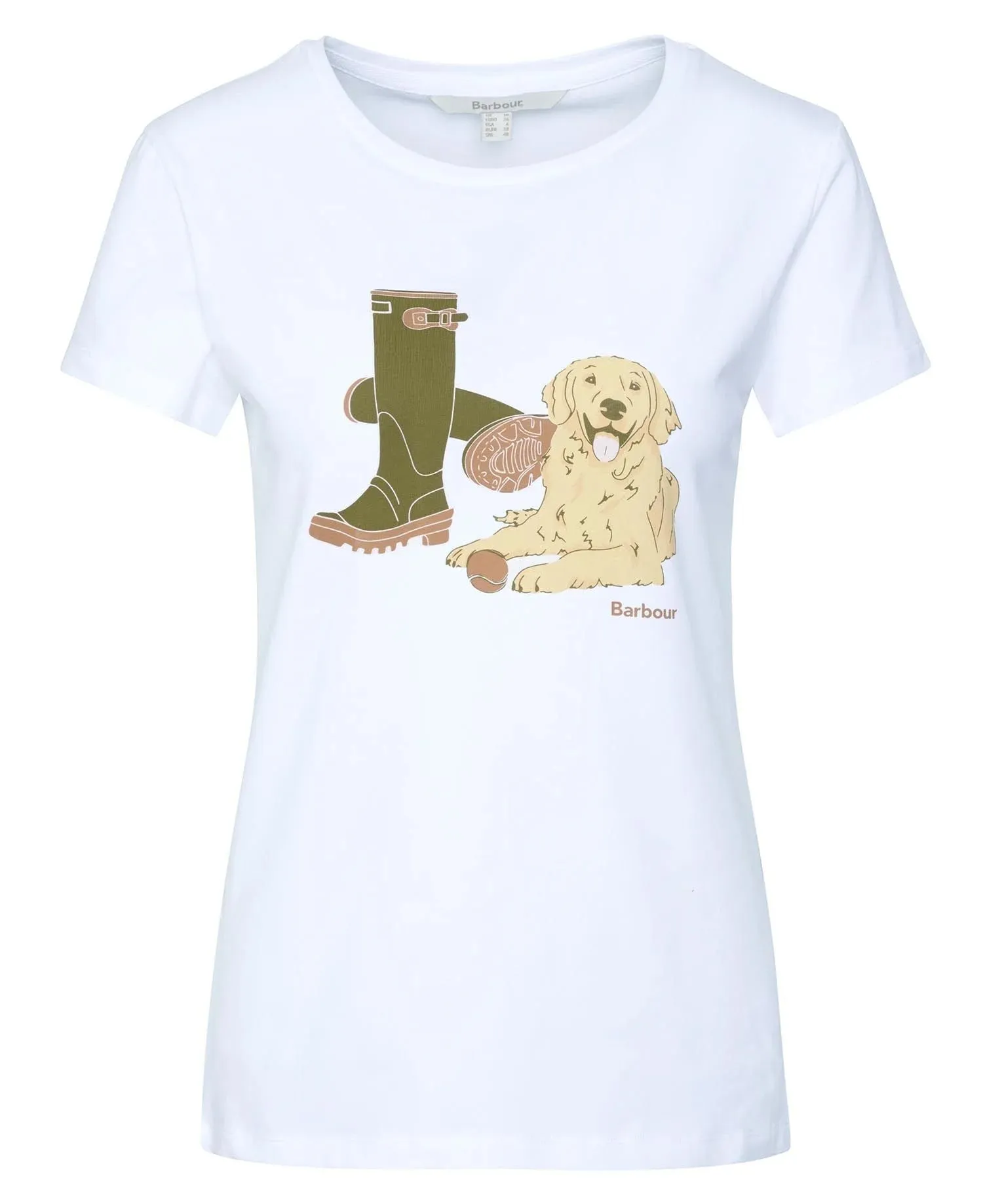 Barbour Womens Rowen T-shirt - White