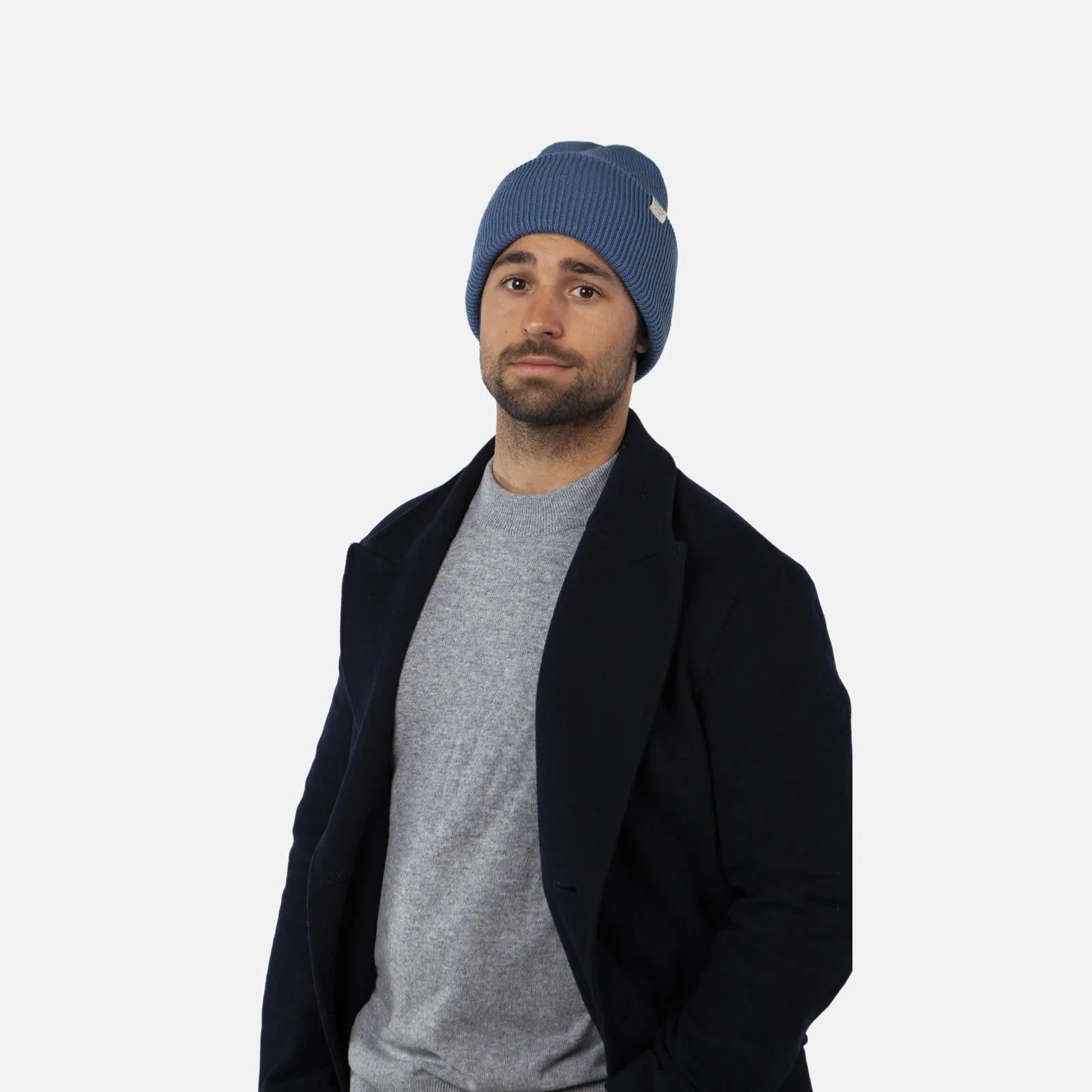 Barts Haveno High Cuffed Ribbed Knit Stretchy Beanie Hat