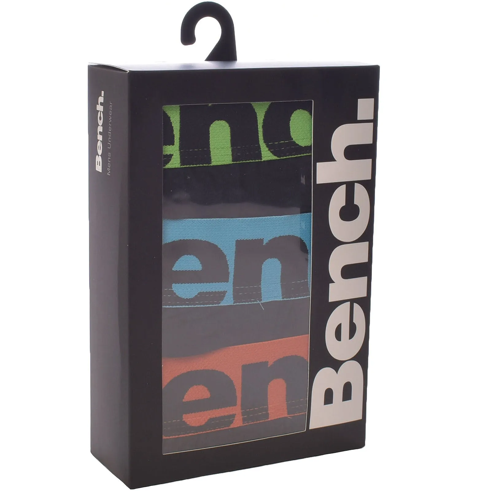 Bench Mens Action 3-Pack Logo Waistband Boxer Shorts - Assorted