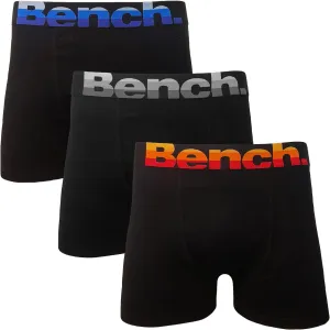 Bench Mens Clive 3 Pack Boxer Shorts - Black Multi