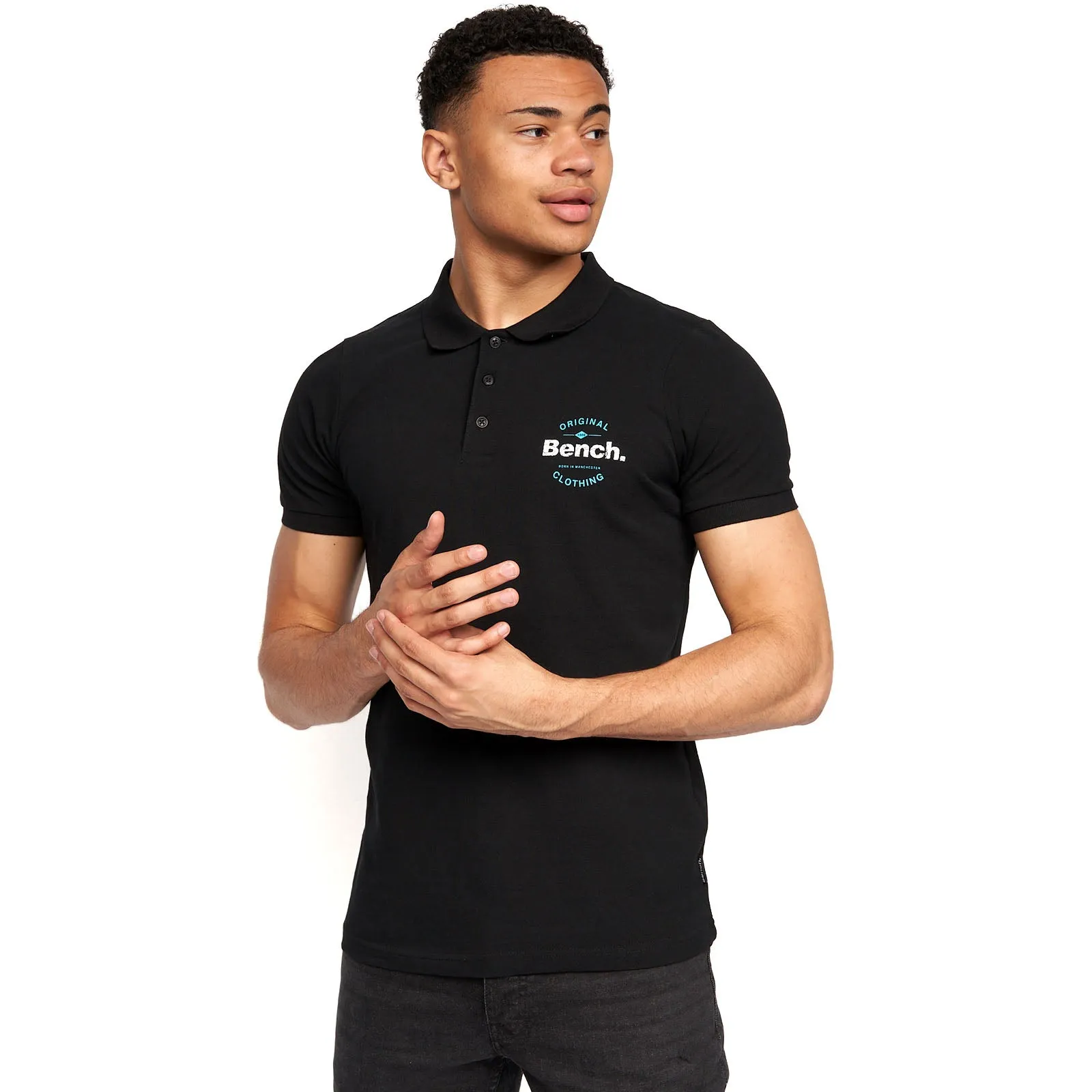 Bench Mens Cometer Short Sleeve Slim Fit Polo Shirt
