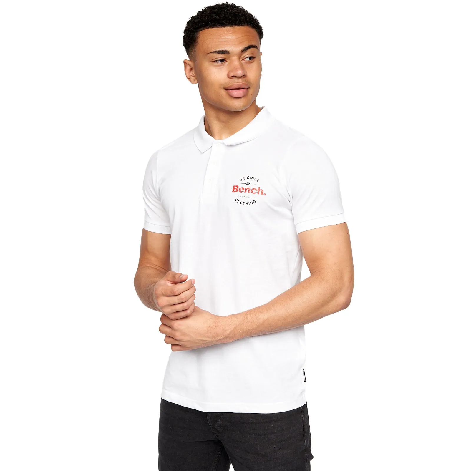 Bench Mens Cometer Short Sleeve Slim Fit Polo Shirt