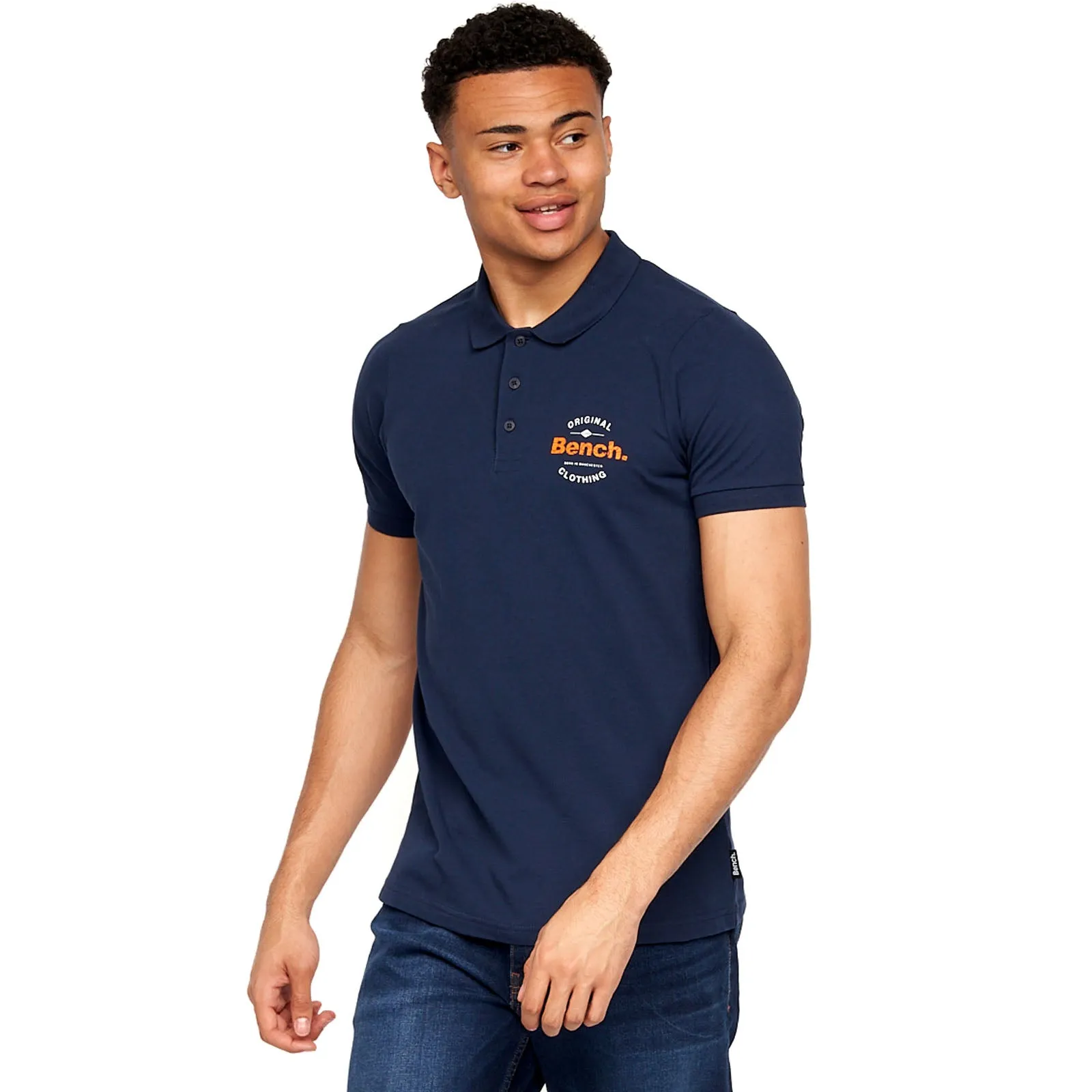 Bench Mens Cometer Short Sleeve Slim Fit Polo Shirt