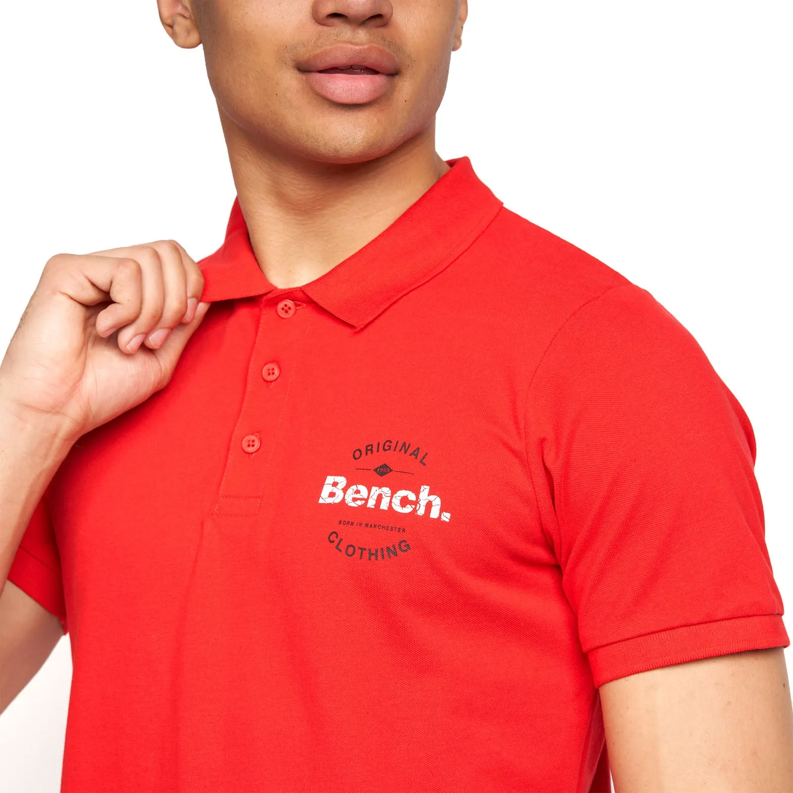 Bench Mens Cometer Short Sleeve Slim Fit Polo Shirt
