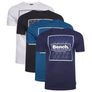 Bench Mens Ferrior Short Sleeve Printed Graphic T Shirt