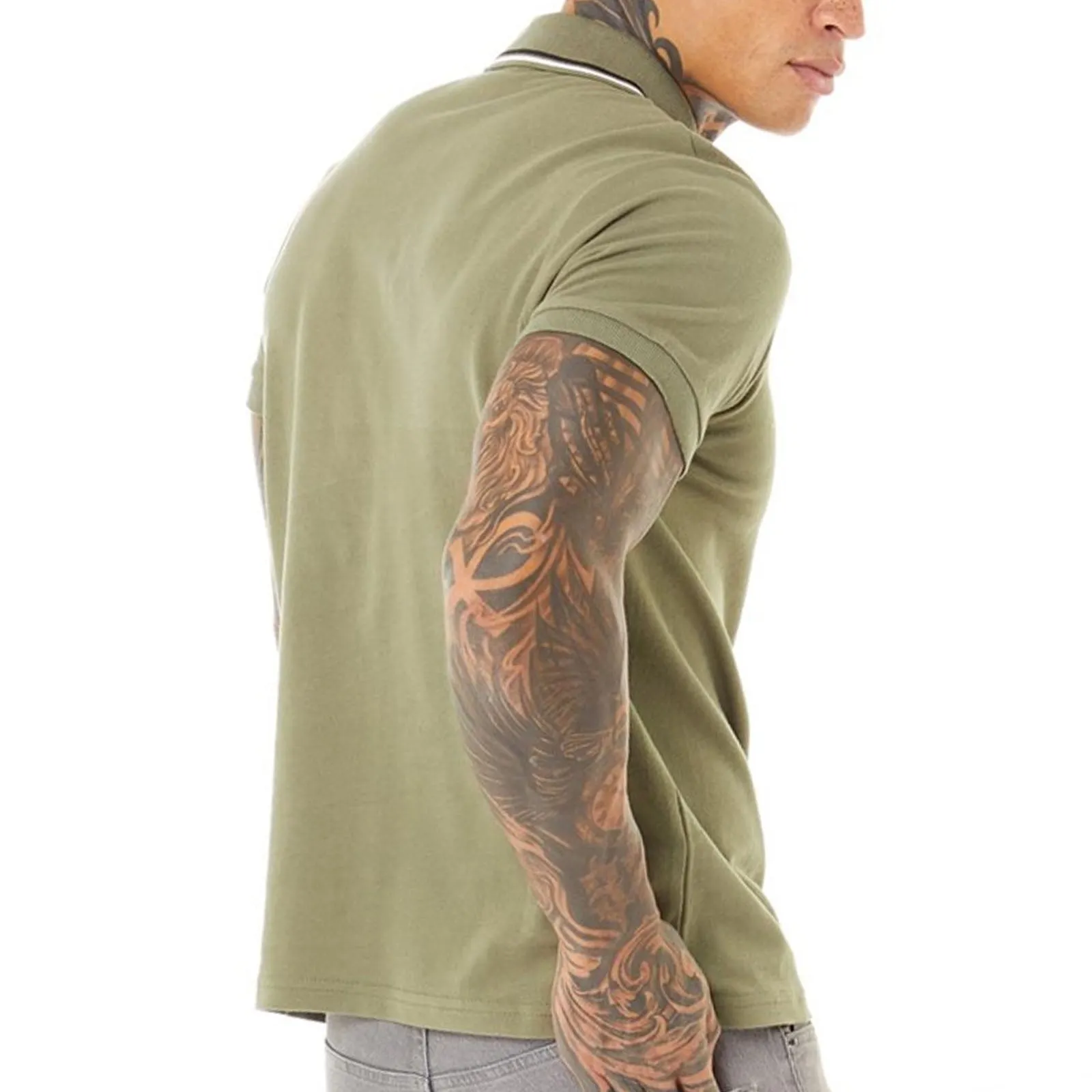 Bench Mens Gruff Short Sleeve Twin Tipped Polo Shirt