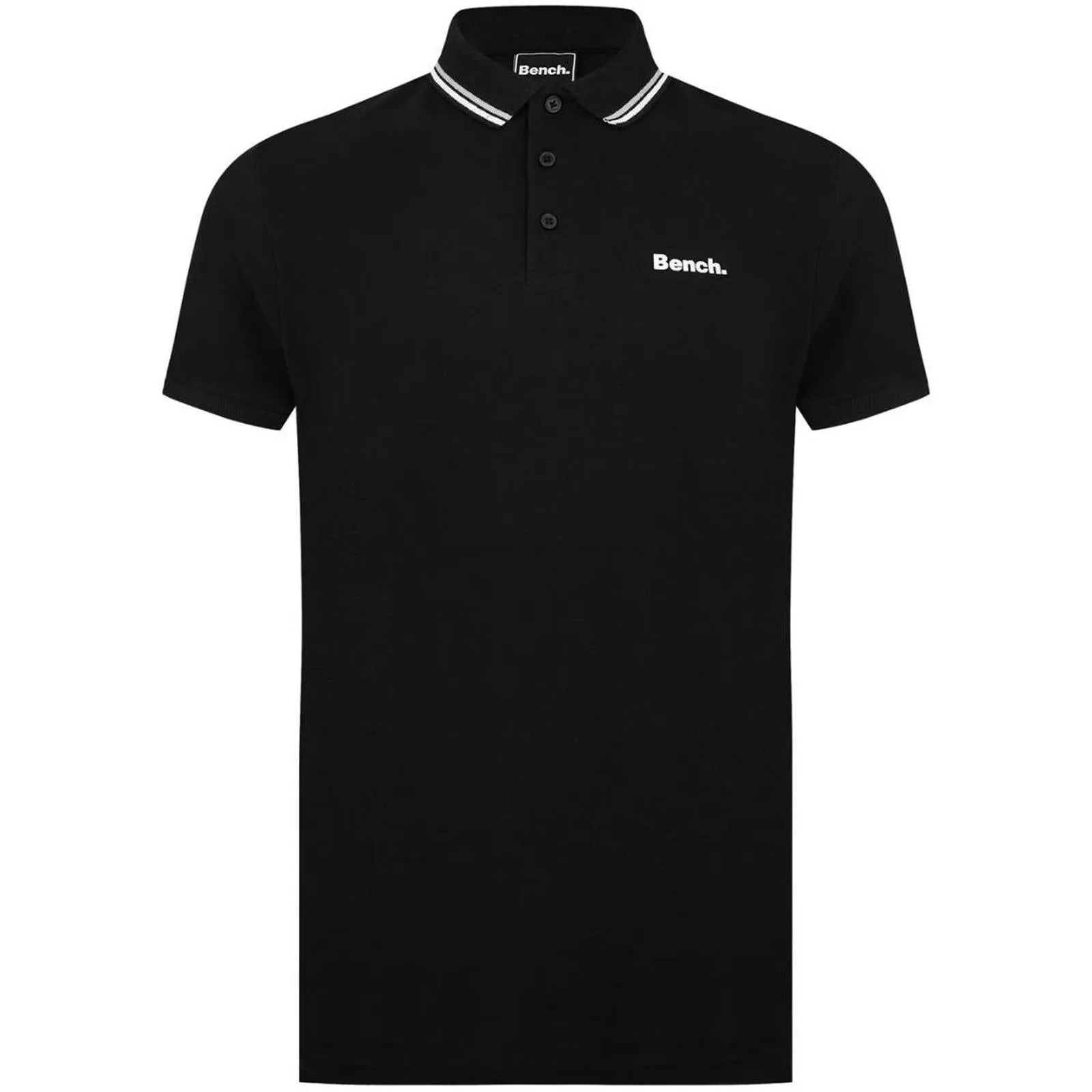 Bench Mens Gruff Short Sleeve Twin Tipped Polo Shirt