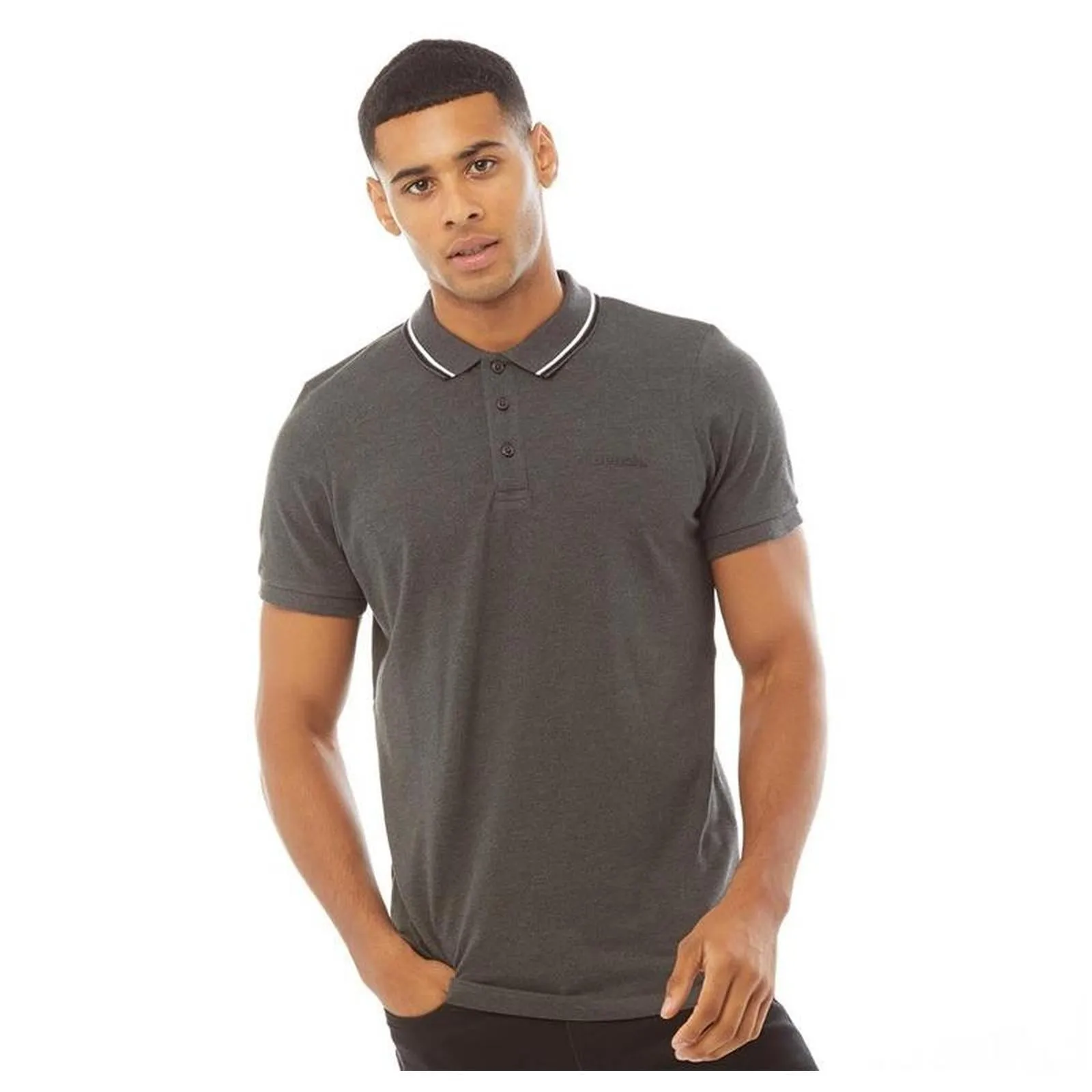 Bench Mens Gruff Short Sleeve Twin Tipped Polo Shirt