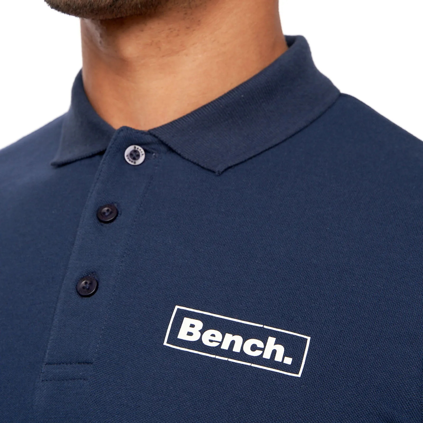 Bench Mens Iverson Short Sleeve Slim Fit Polo Shirt