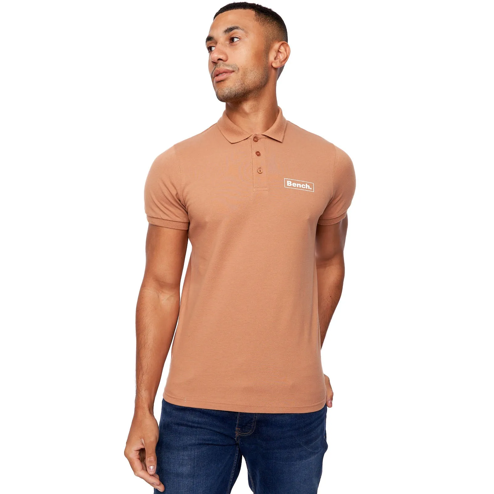 Bench Mens Iverson Short Sleeve Slim Fit Polo Shirt