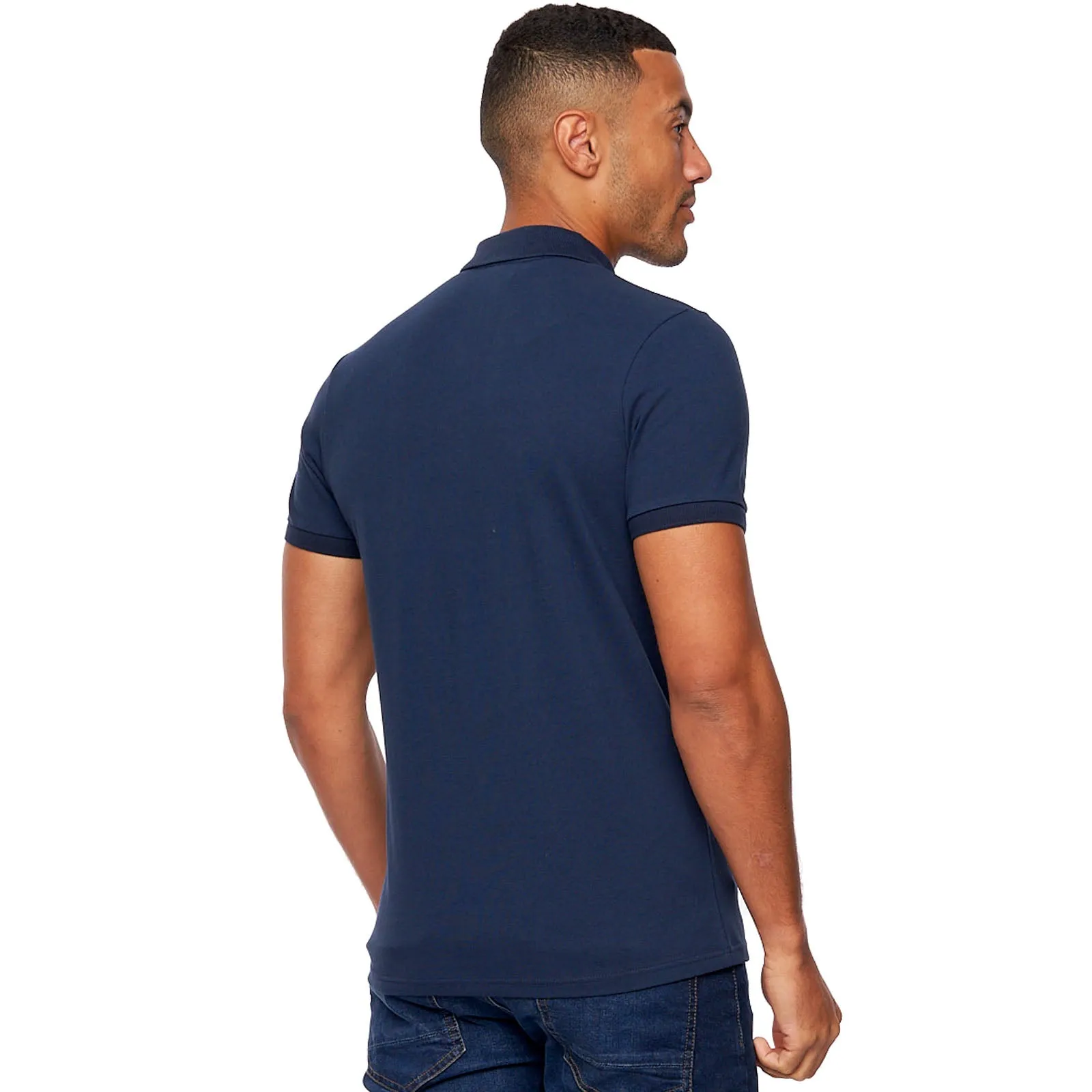 Bench Mens Iverson Short Sleeve Slim Fit Polo Shirt