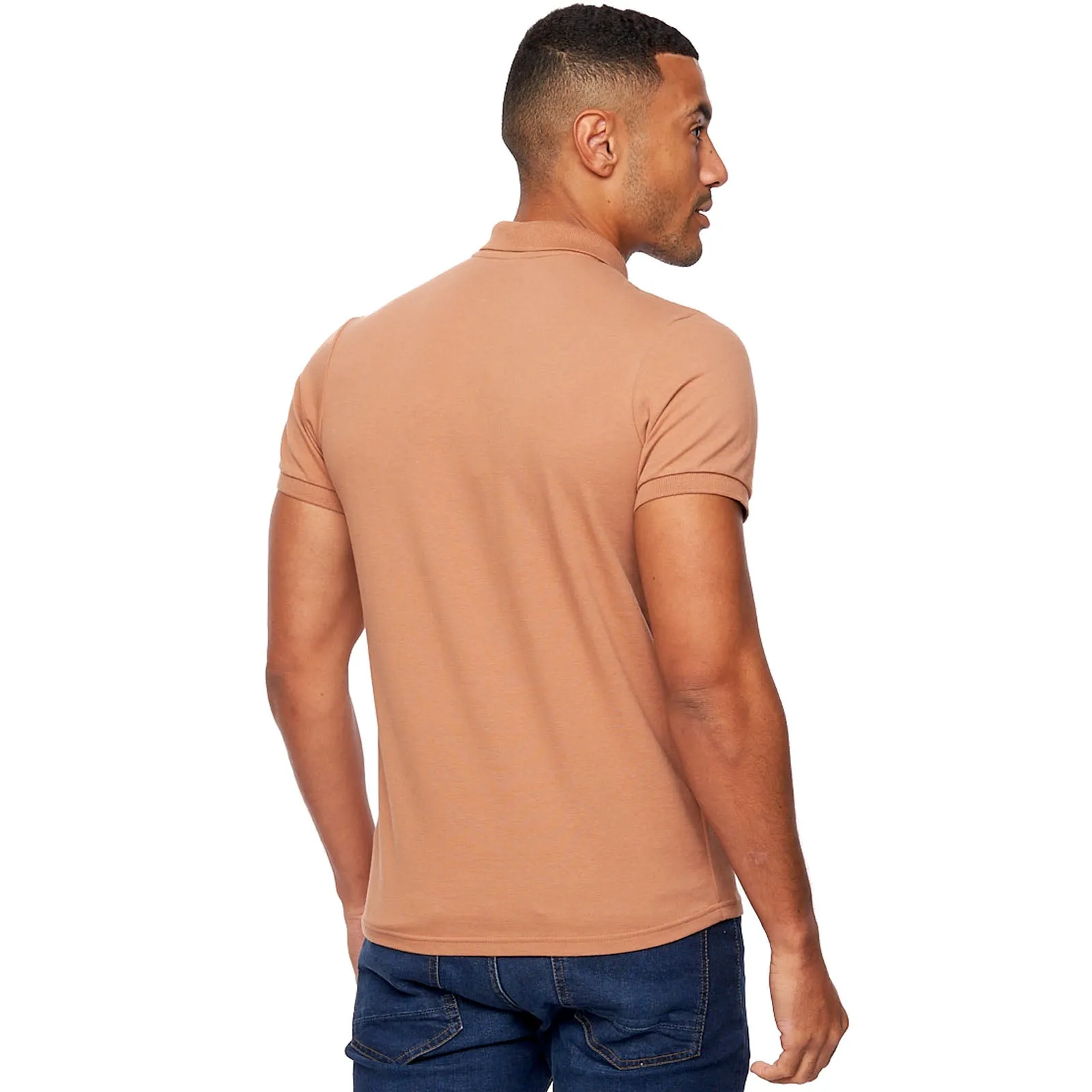 Bench Mens Iverson Short Sleeve Slim Fit Polo Shirt