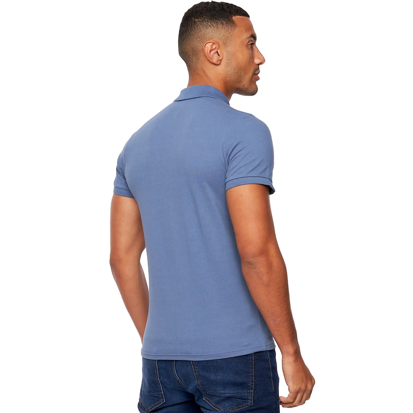 Bench Mens Iverson Short Sleeve Slim Fit Polo Shirt