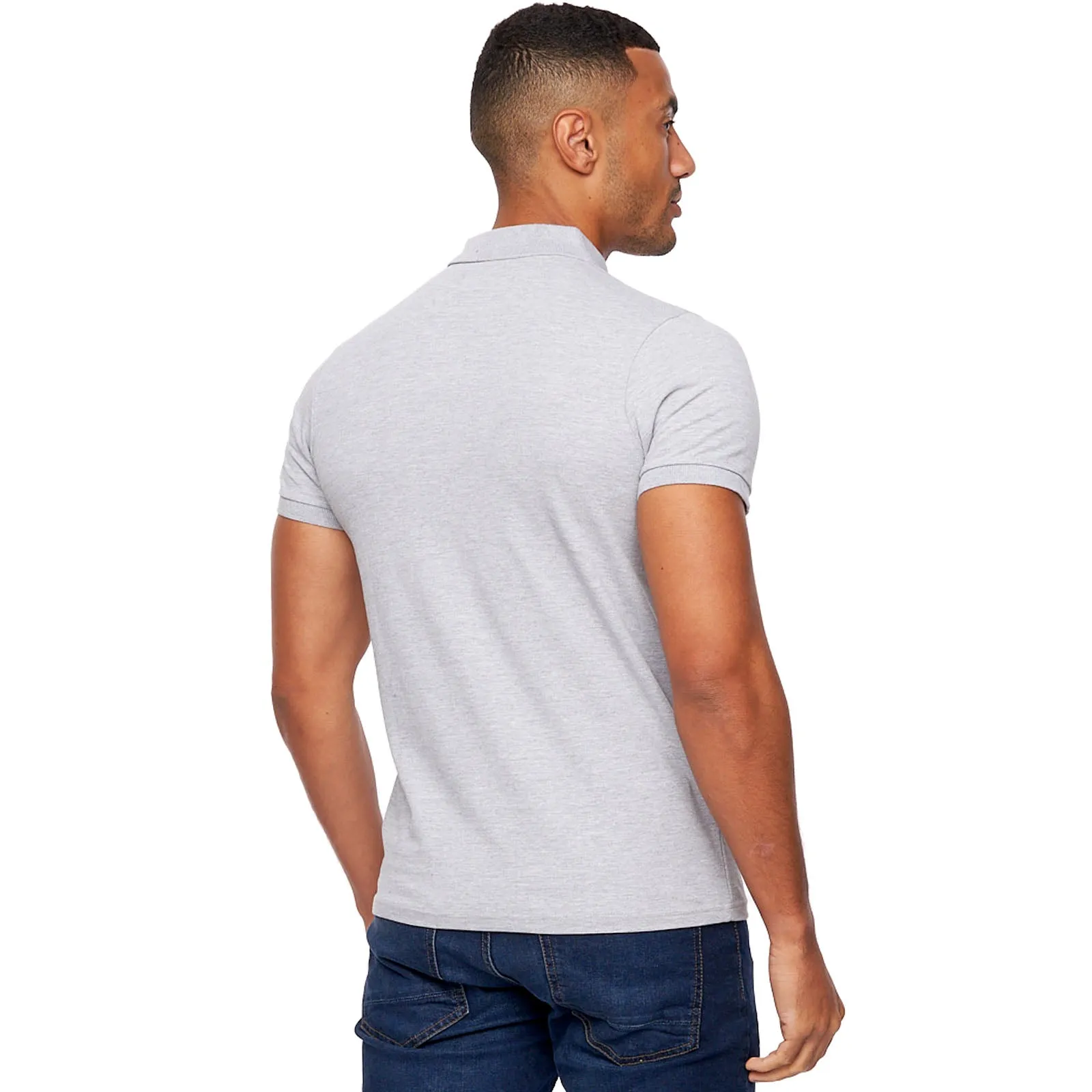 Bench Mens Iverson Short Sleeve Slim Fit Polo Shirt
