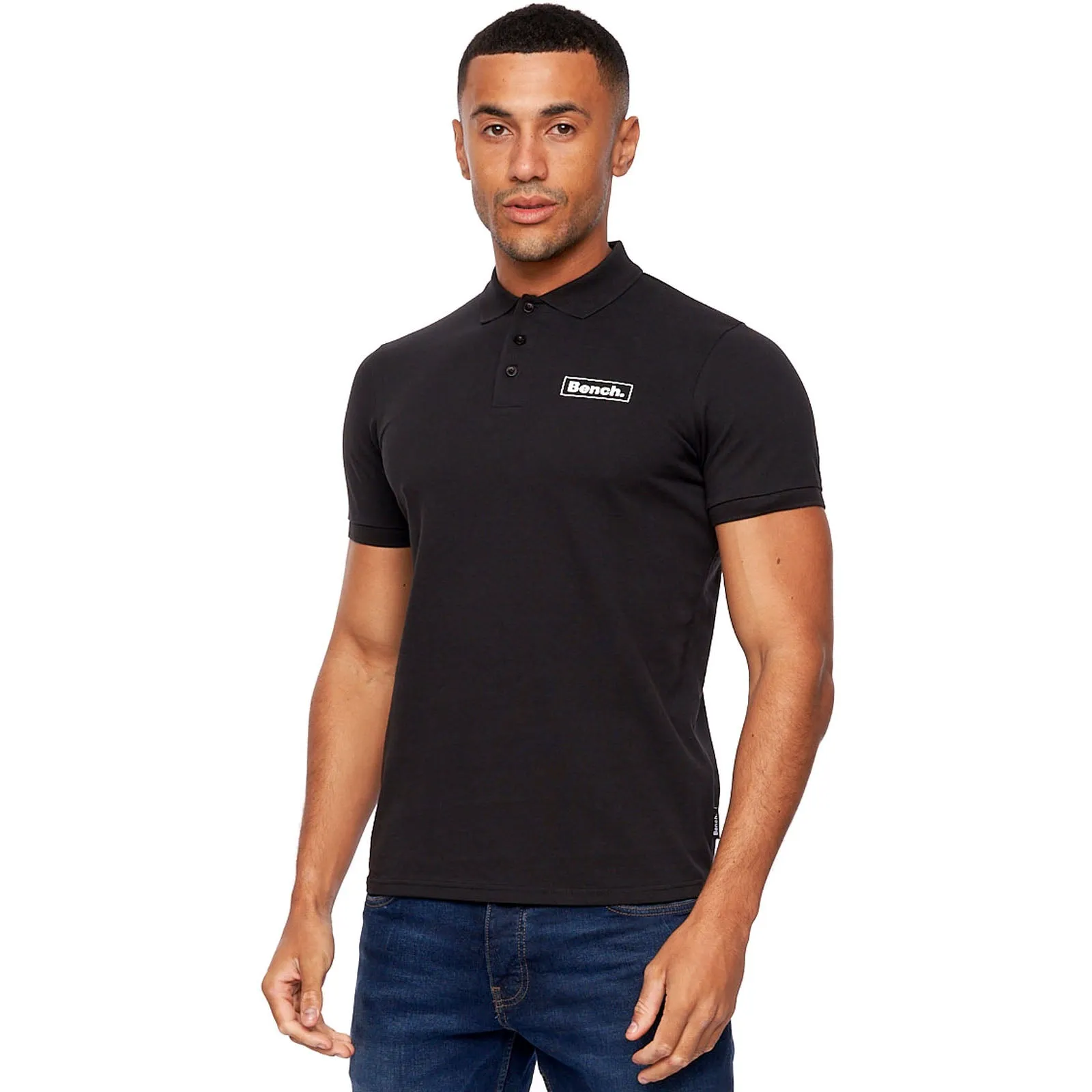 Bench Mens Iverson Short Sleeve Slim Fit Polo Shirt
