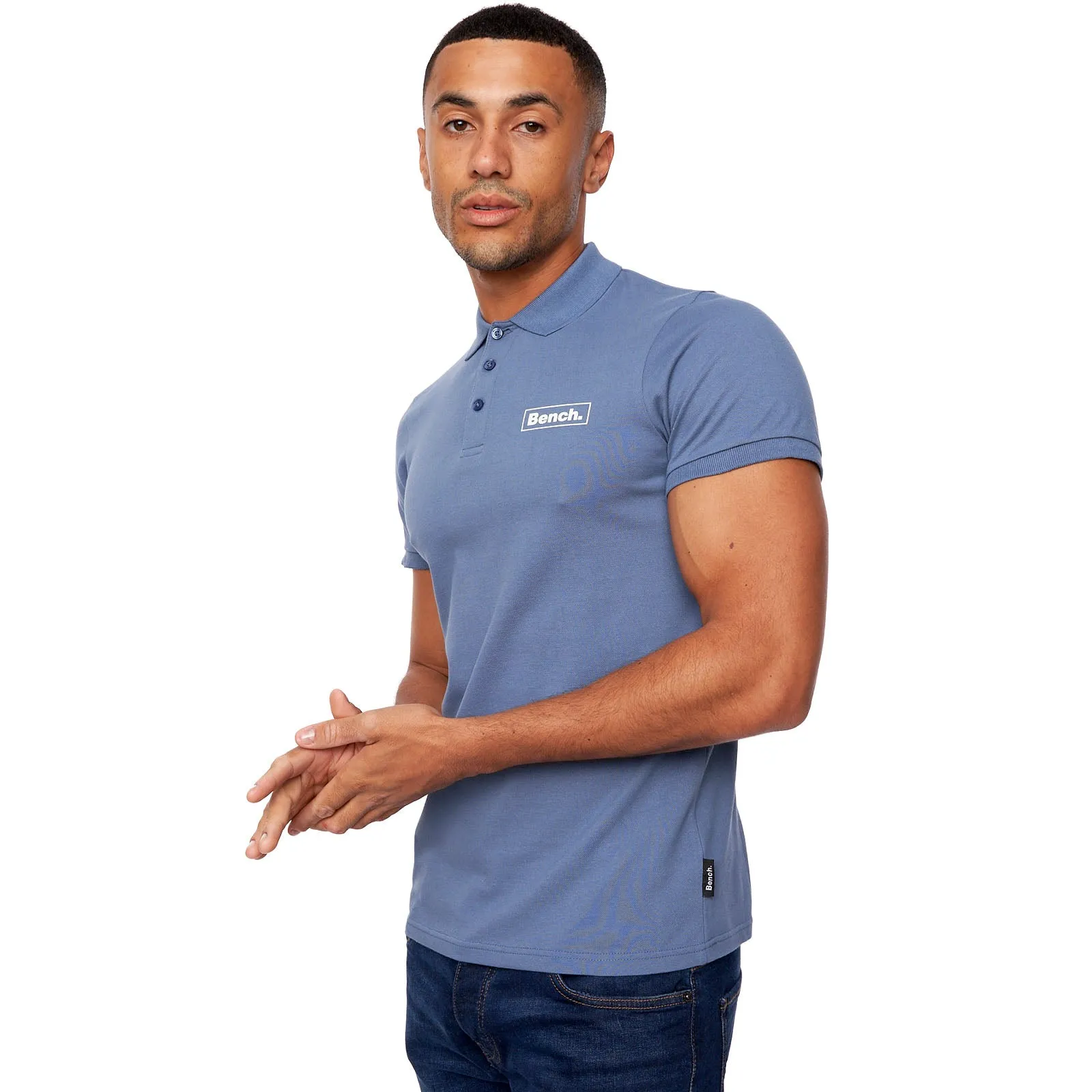 Bench Mens Iverson Short Sleeve Slim Fit Polo Shirt