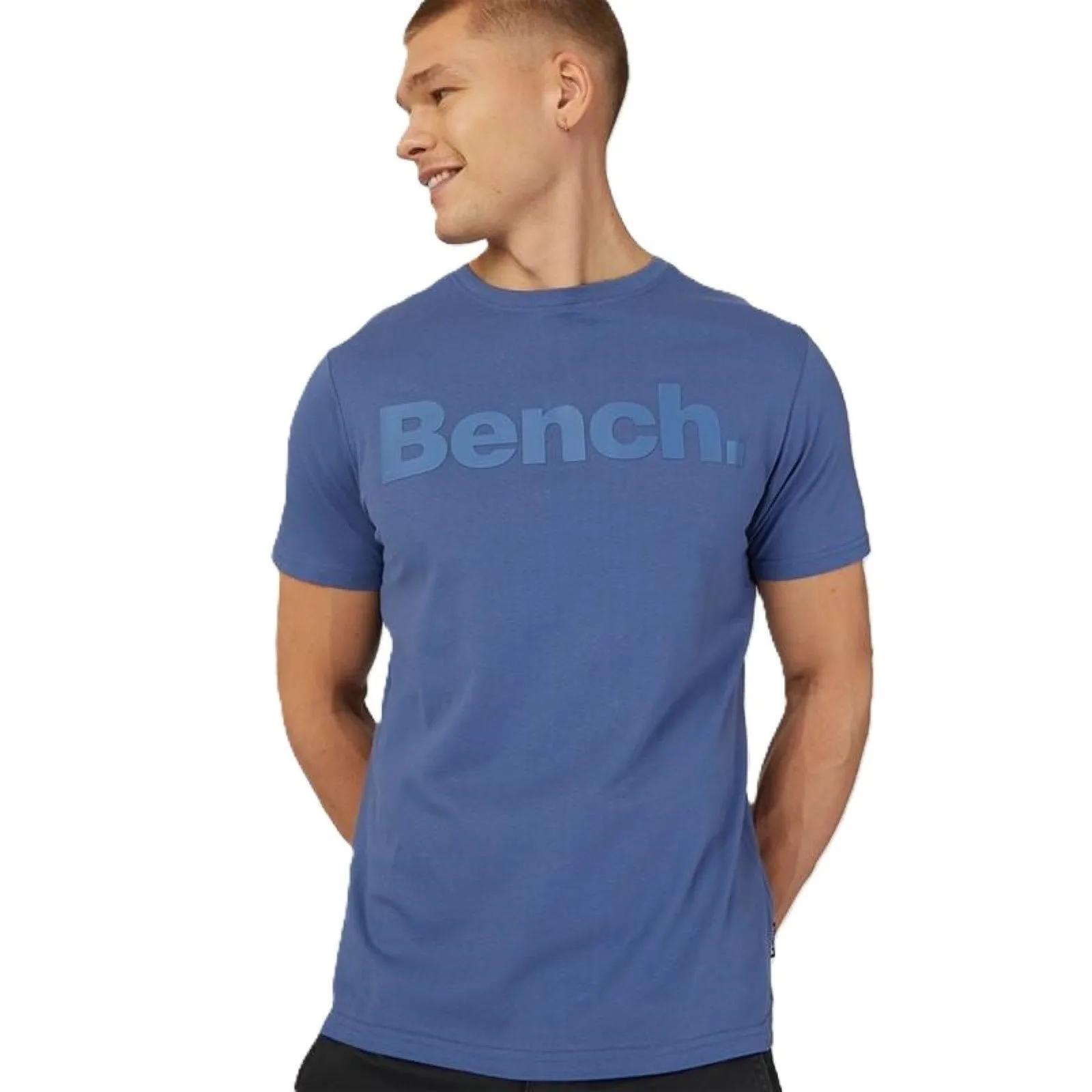 Bench Mens Worsley Casual Crew Neck Cotton T-Shirt