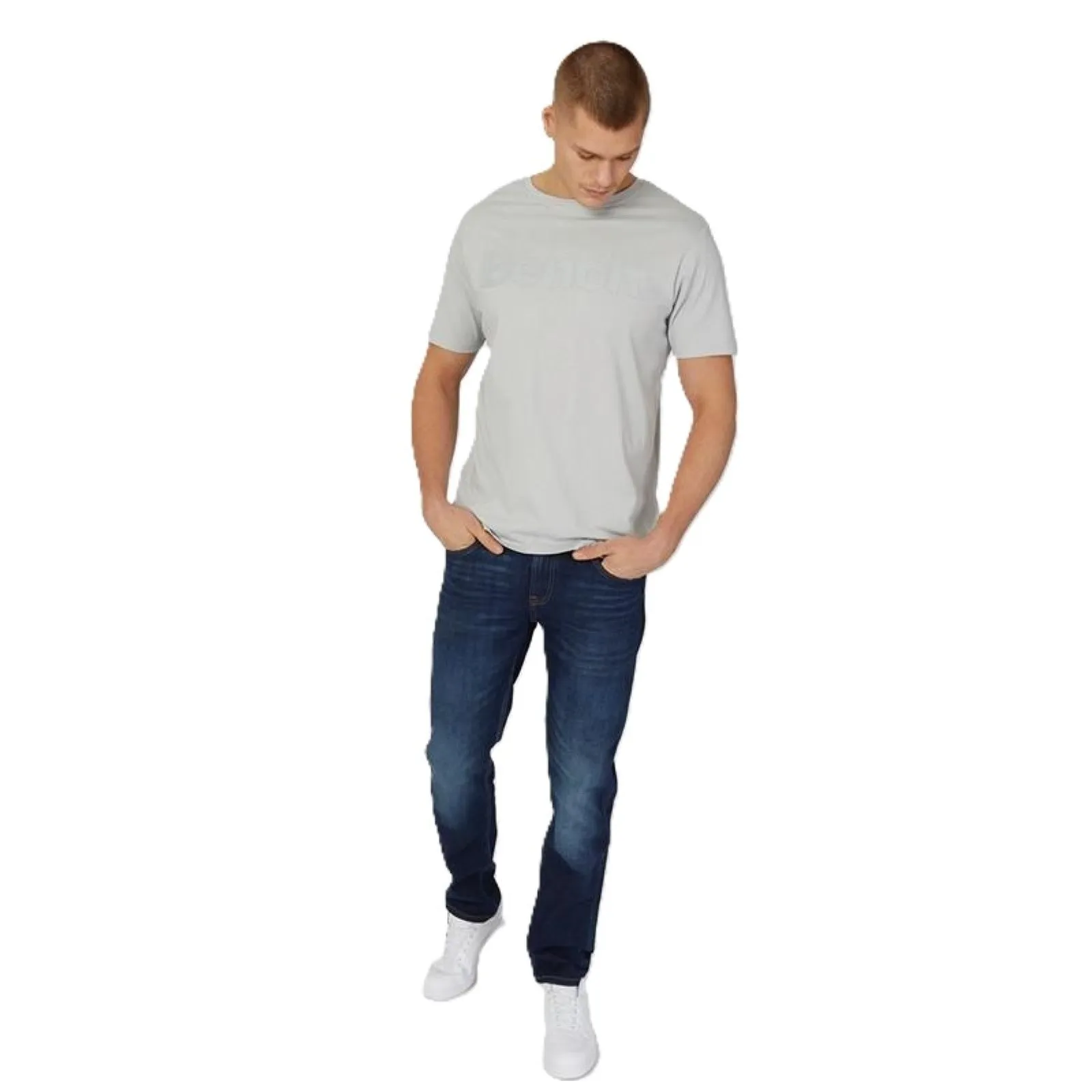 Bench Mens Worsley Casual Crew Neck Cotton T-Shirt