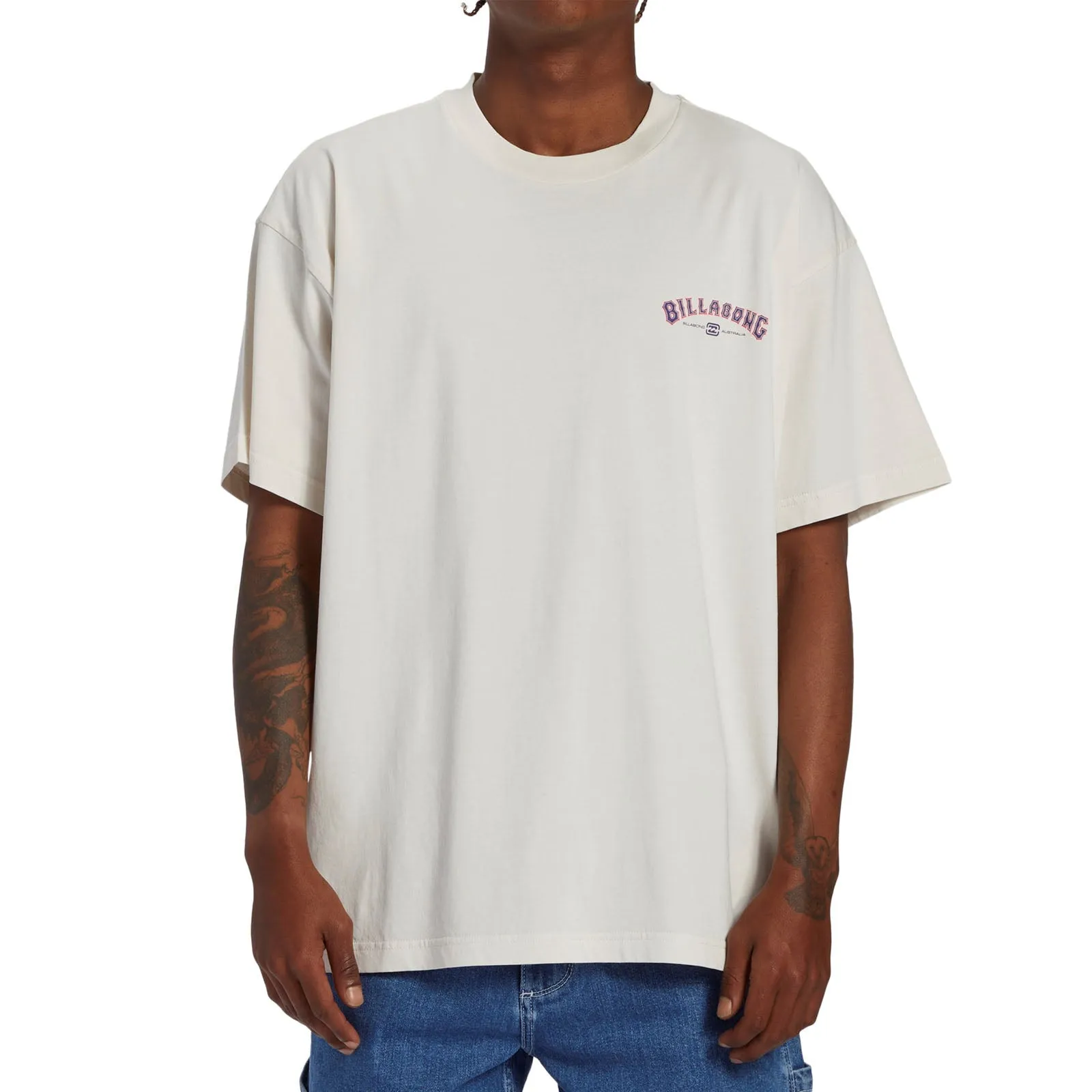Billabong Mens Arch Team Crew Neck Cotton T-Shirt