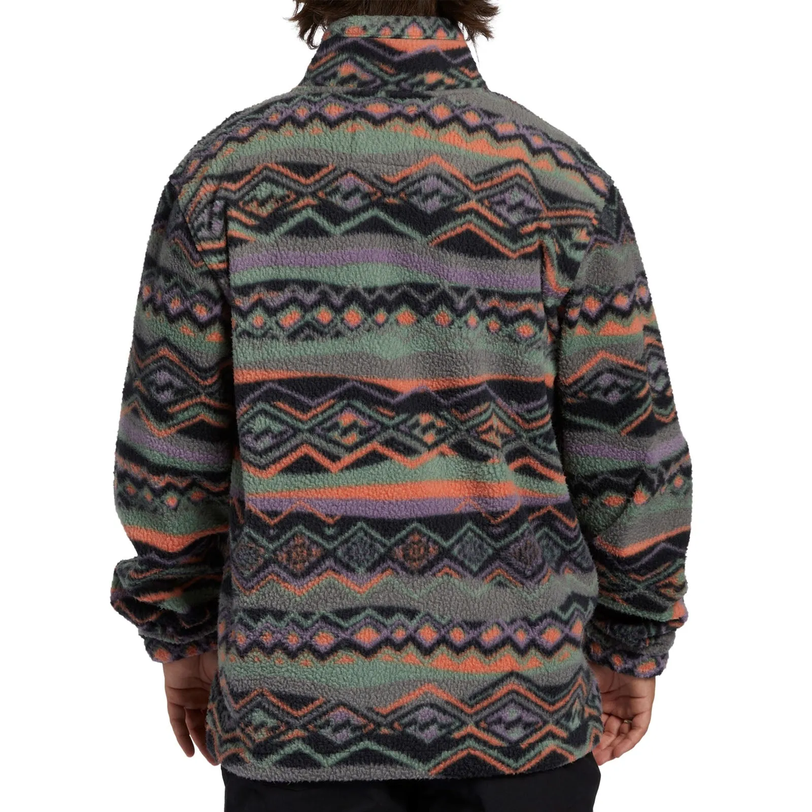 Billabong Mens Boundary Half Zip Mock Neck Fleece