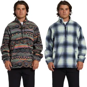 Billabong Mens Boundary Half Zip Mock Neck Fleece