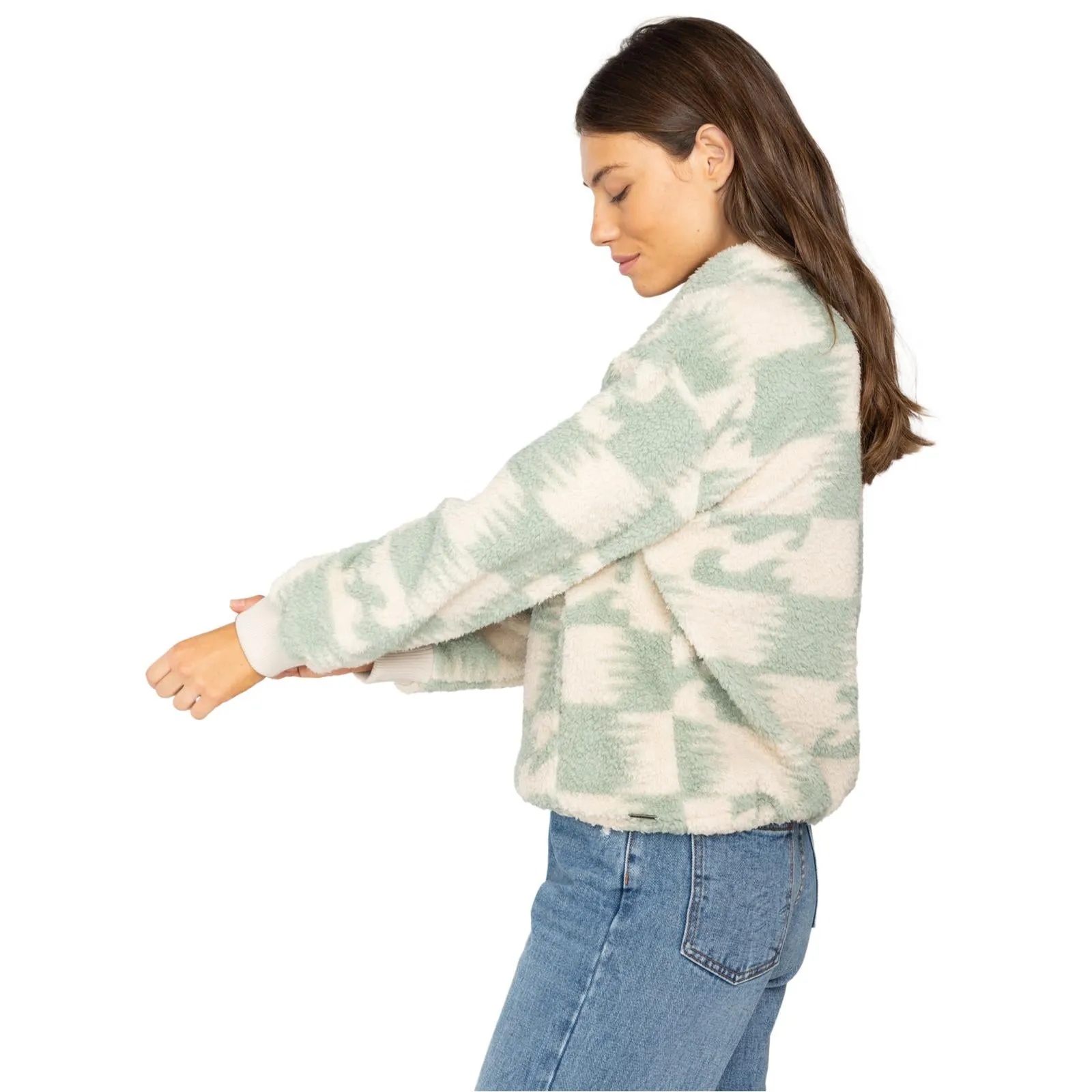 Billabong Womens Time Off Half Zip Polar Fleece