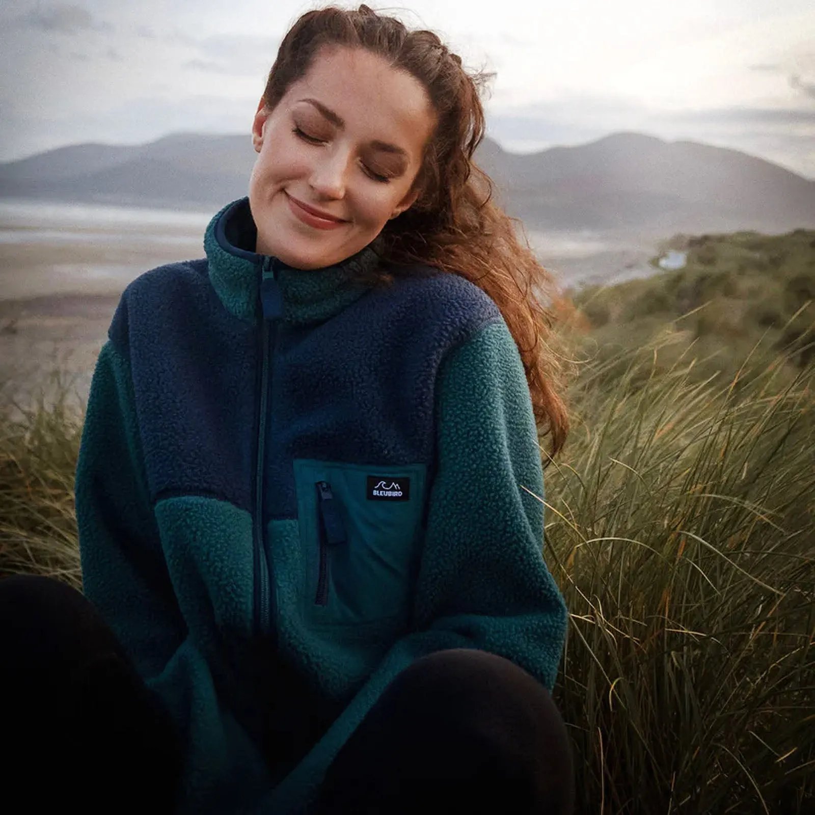Bleubird Polar Full Zip Sherpa Pullover Fleece