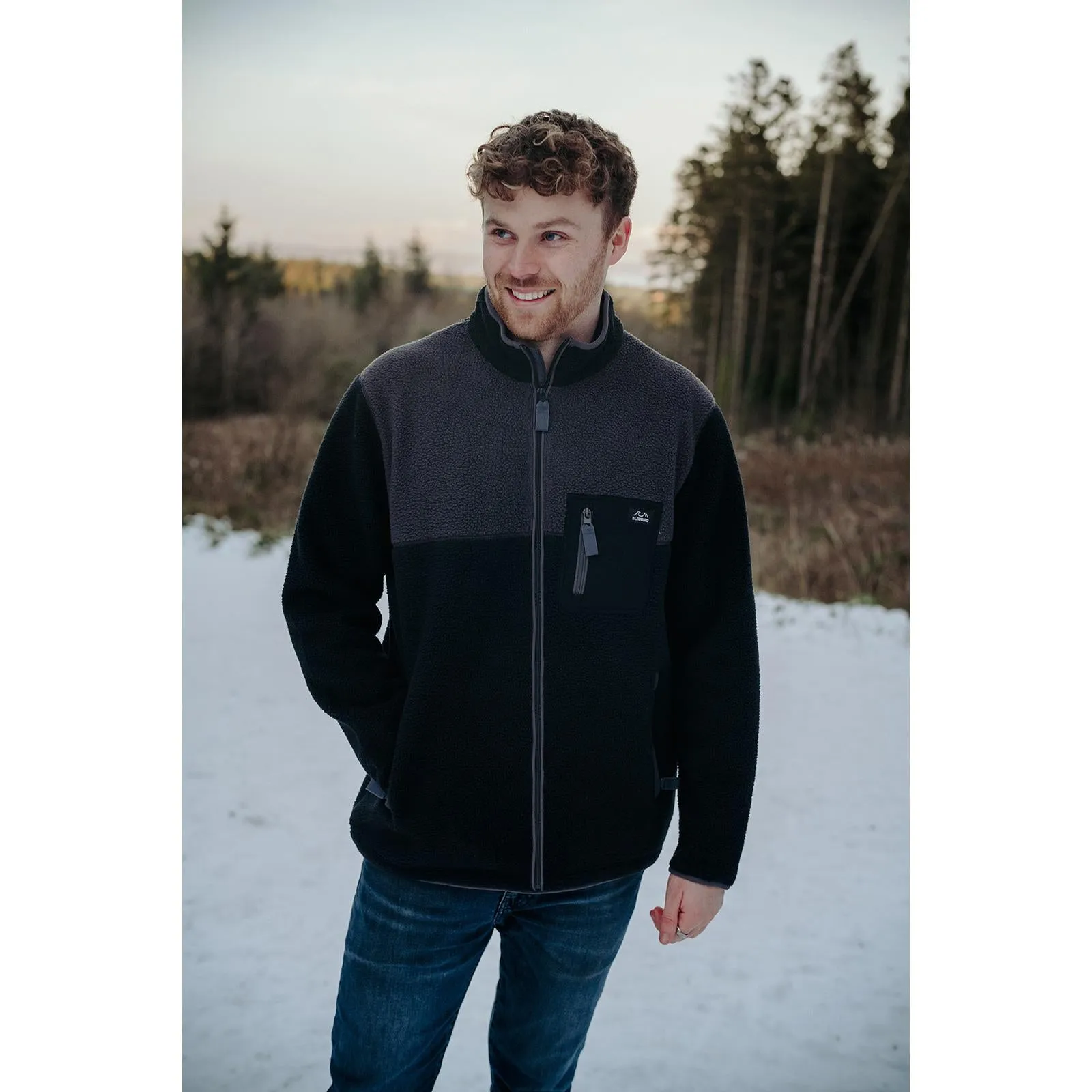 Bleubird Polar Full Zip Sherpa Pullover Fleece