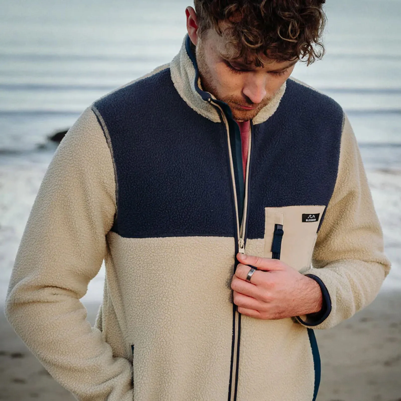 Bleubird Polar Full Zip Sherpa Pullover Fleece