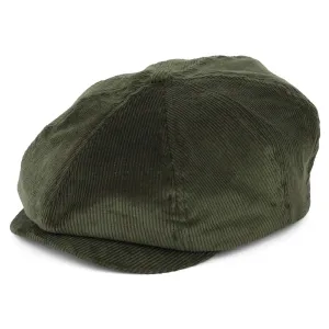 Brixton Hats Brood Corduroy Newsboy Cap - Moss