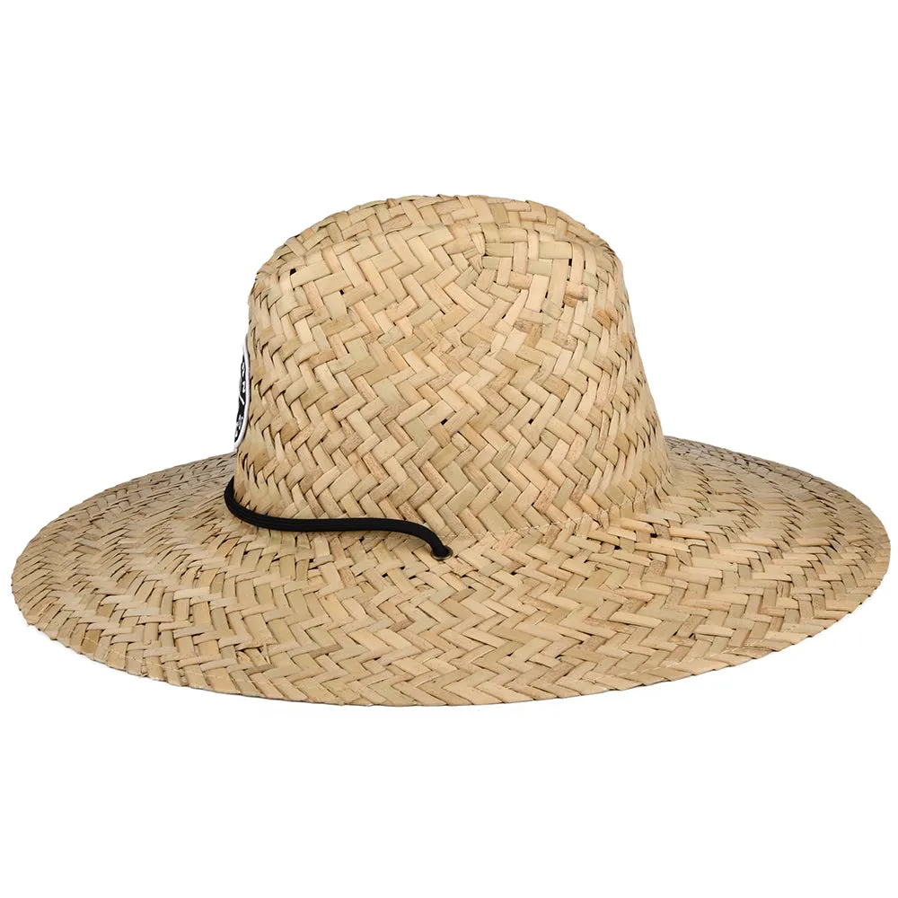 Brixton Hats Crest Straw Lifeguard Hat - Tan