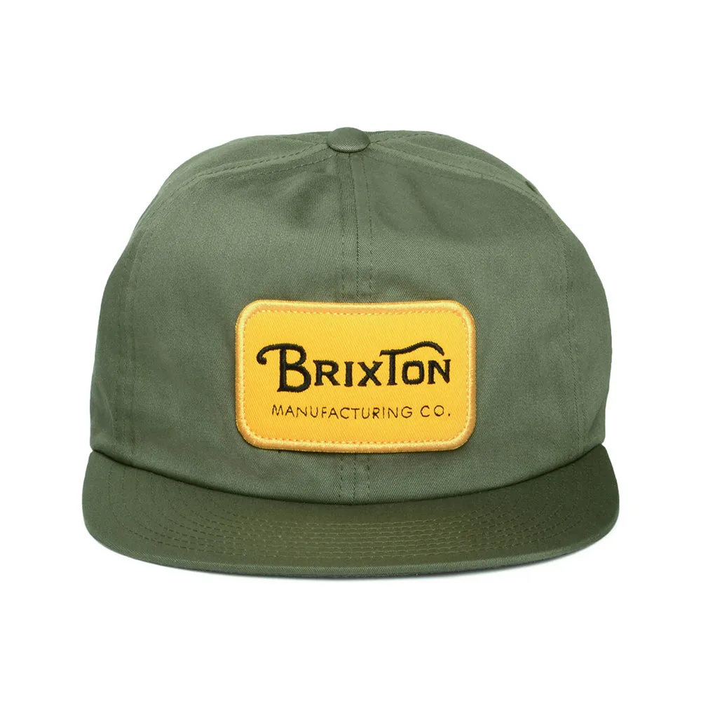 Brixton Hats Grade HP Snapback Cap - Olive