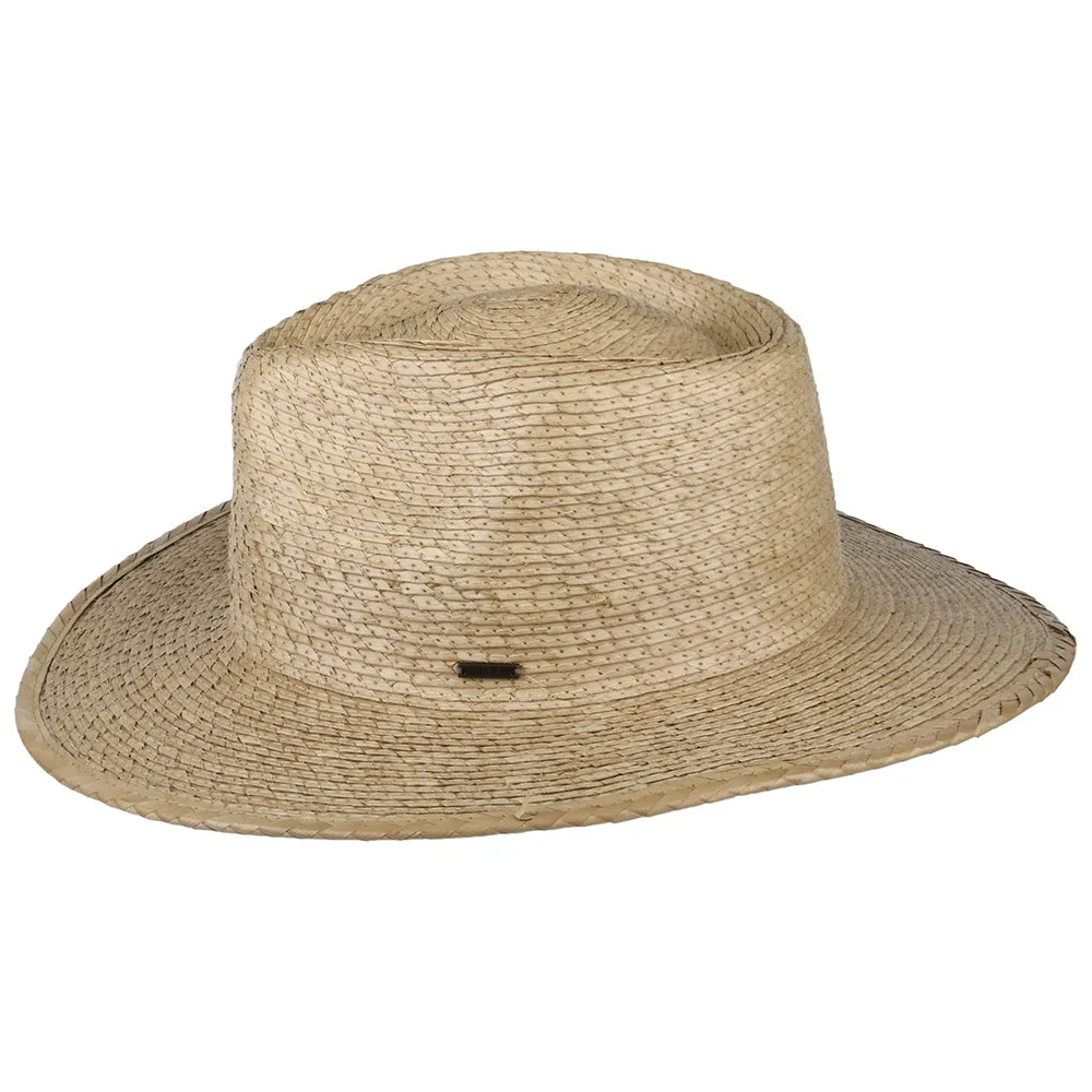 Brixton Hats Marcos Straw Fedora Hat - Natural
