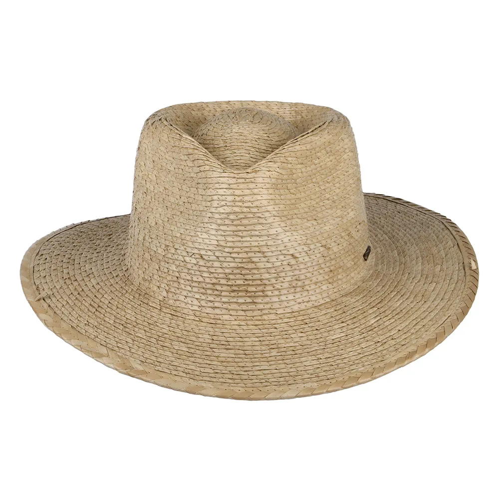 Brixton Hats Marcos Straw Fedora Hat - Natural