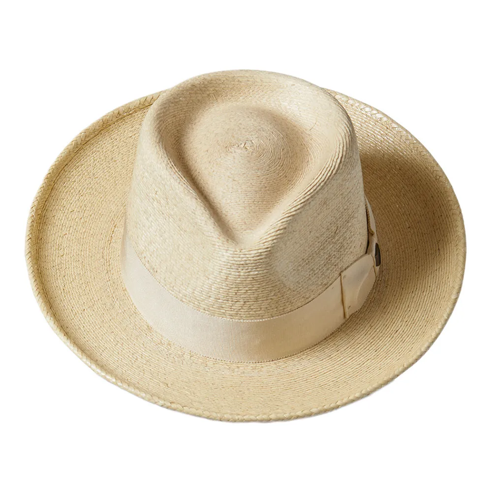 Brixton Hats Swindle Straw Fedora Hat - Natural