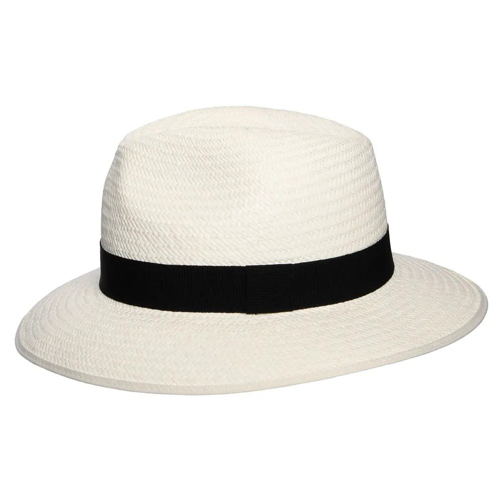 Christys Hats Downbrim Panama Safari Fedora Hat - Bleach