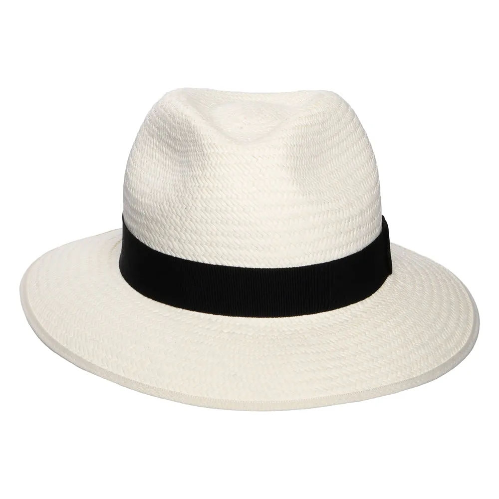 Christys Hats Downbrim Panama Safari Fedora Hat - Bleach