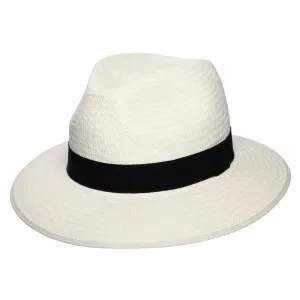 Christys Hats Downbrim Panama Safari Fedora Hat - Bleach
