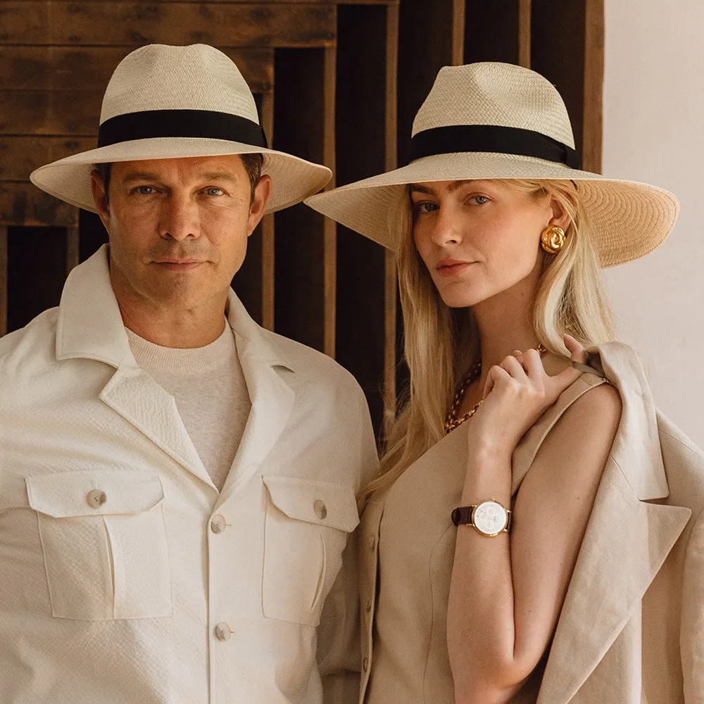 Christys Hats Downbrim Panama Safari Fedora Hat - Natural